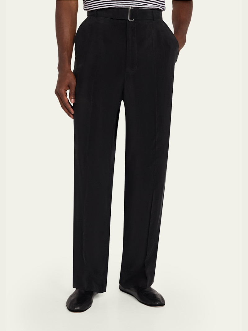 Men's Nash Japanese Cupro Wide-Leg Pants 4