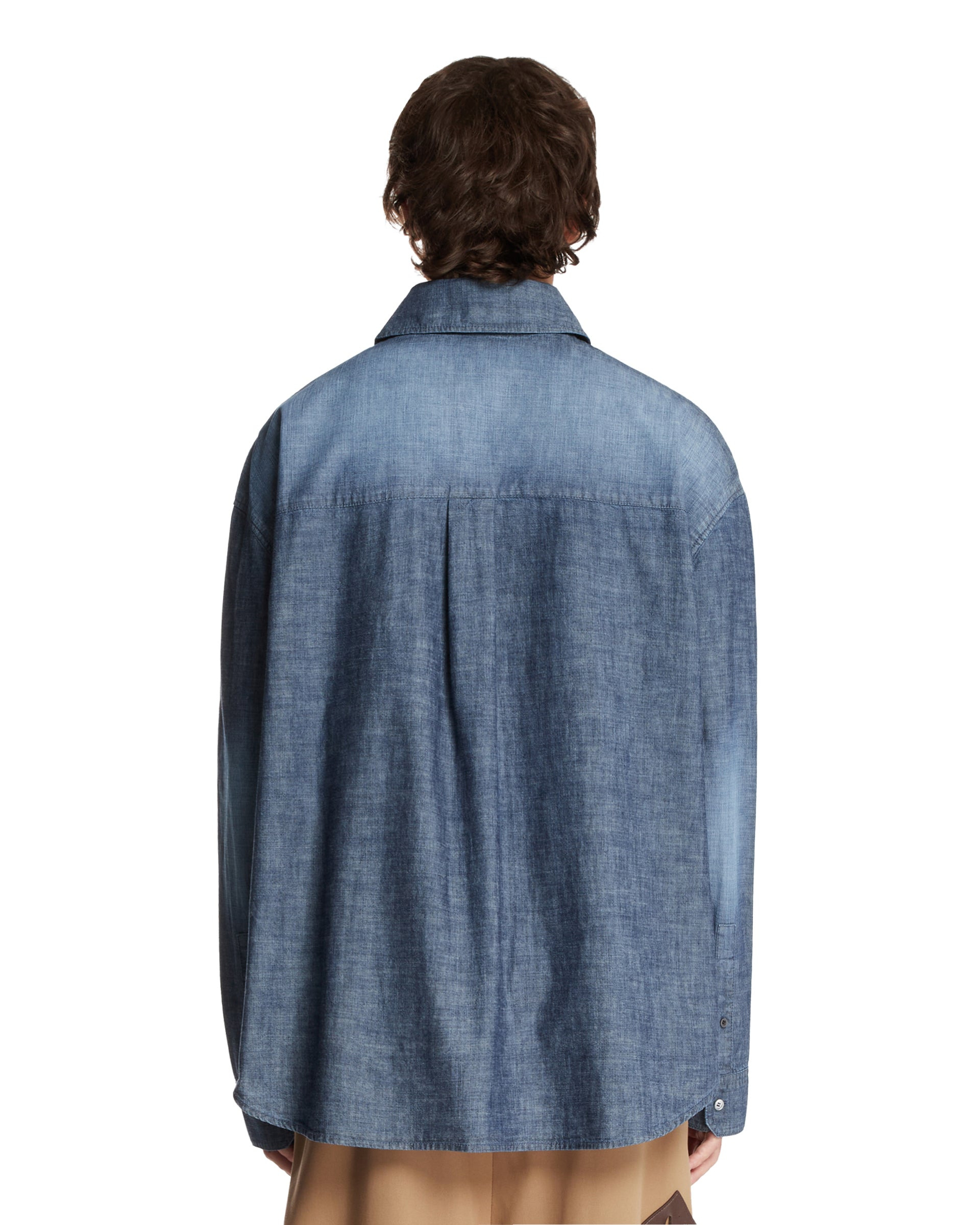 Blue Cotton Shirt - 3