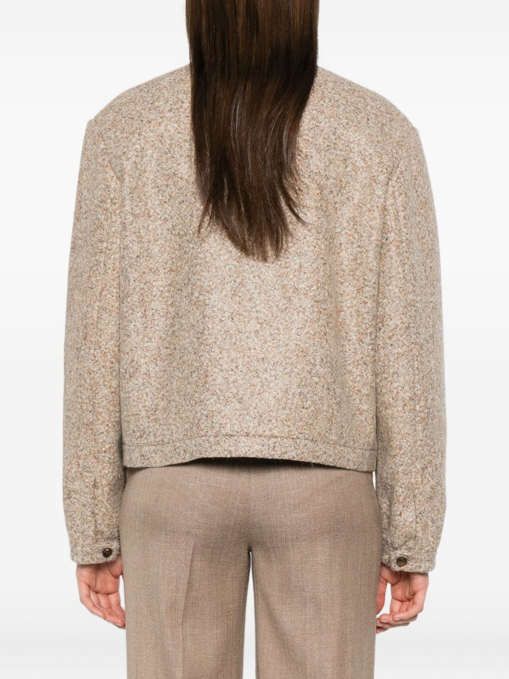 button-fastening jacket - 4
