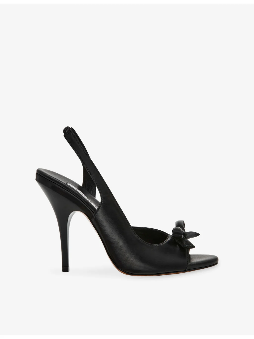 Flounce Satin Heeled Sandals - 1