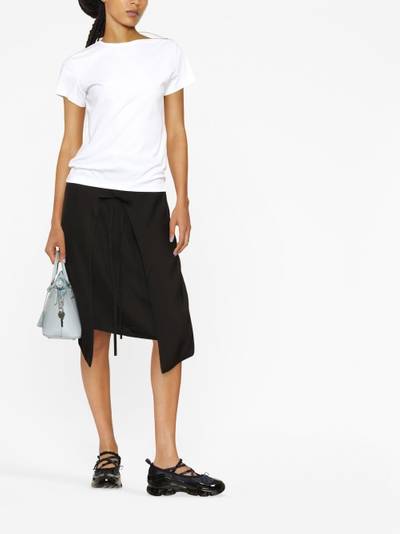 MM6 Maison Margiela high-waisted asymmetric-hem skirt outlook