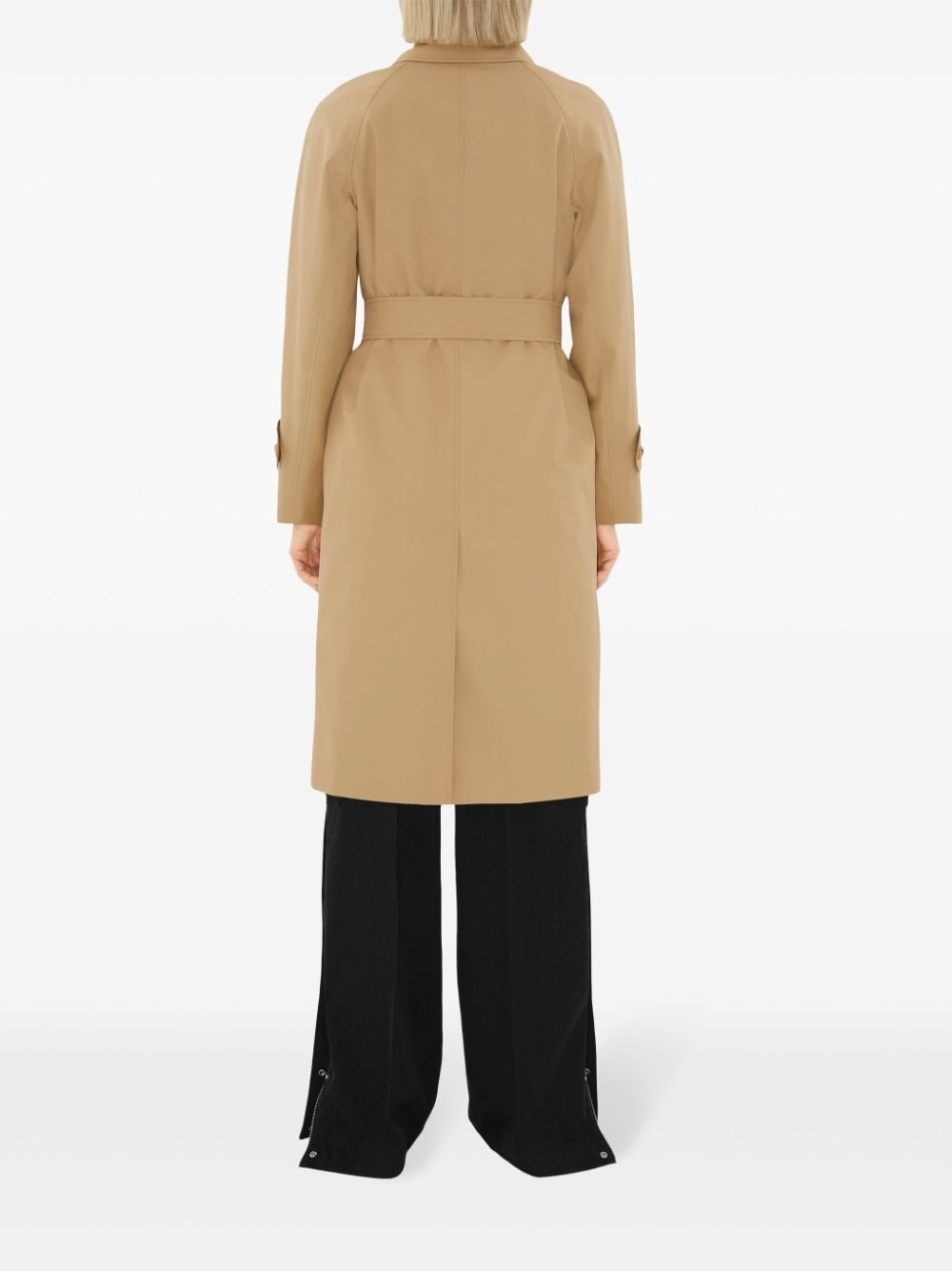 long gabardine car coat - 4