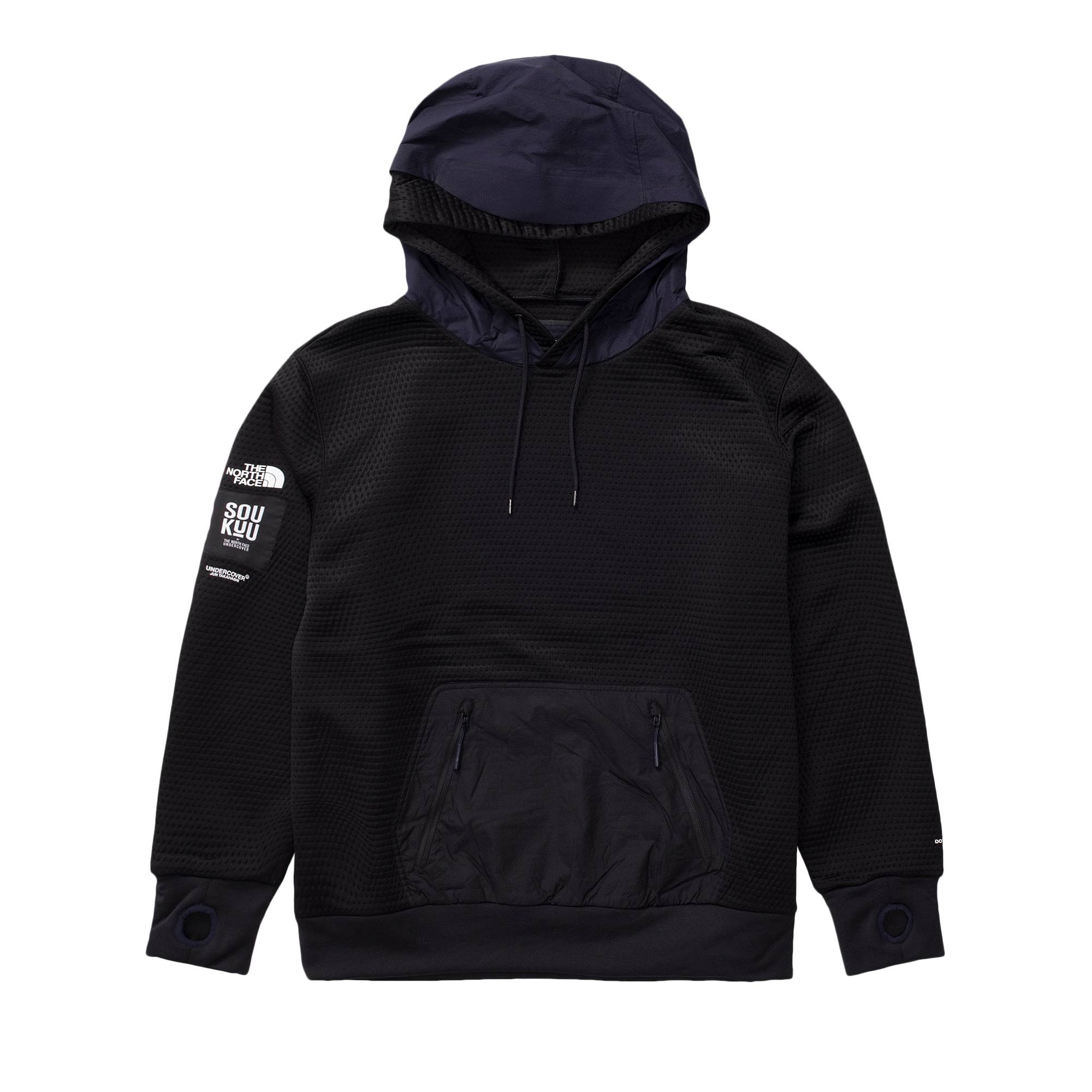 The North Face x Undercover SOUKUU DotKnit Double Hoodie 'TNF Black/Aviator Navy' - 1