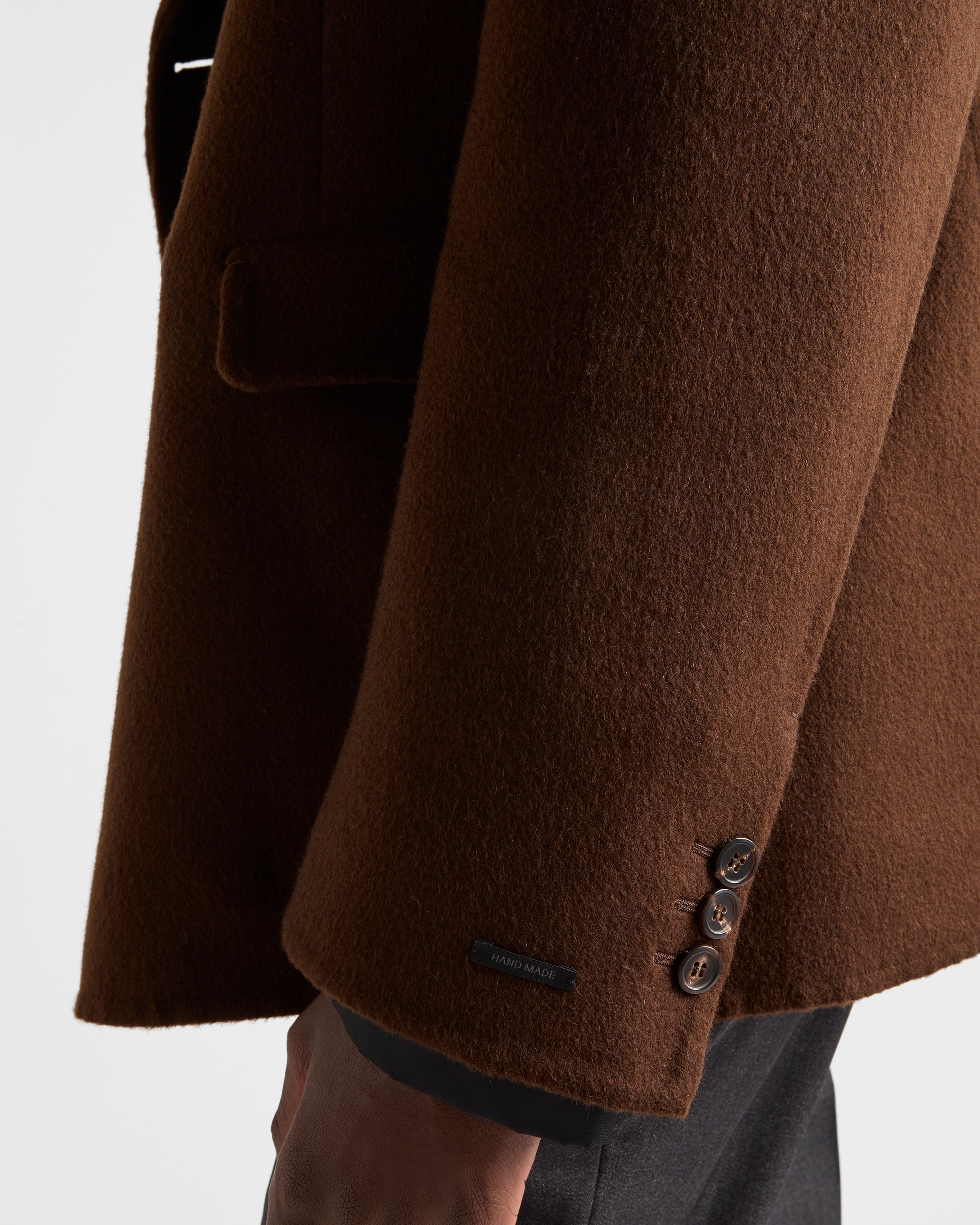 Double-breasted cashmere jacket - 3