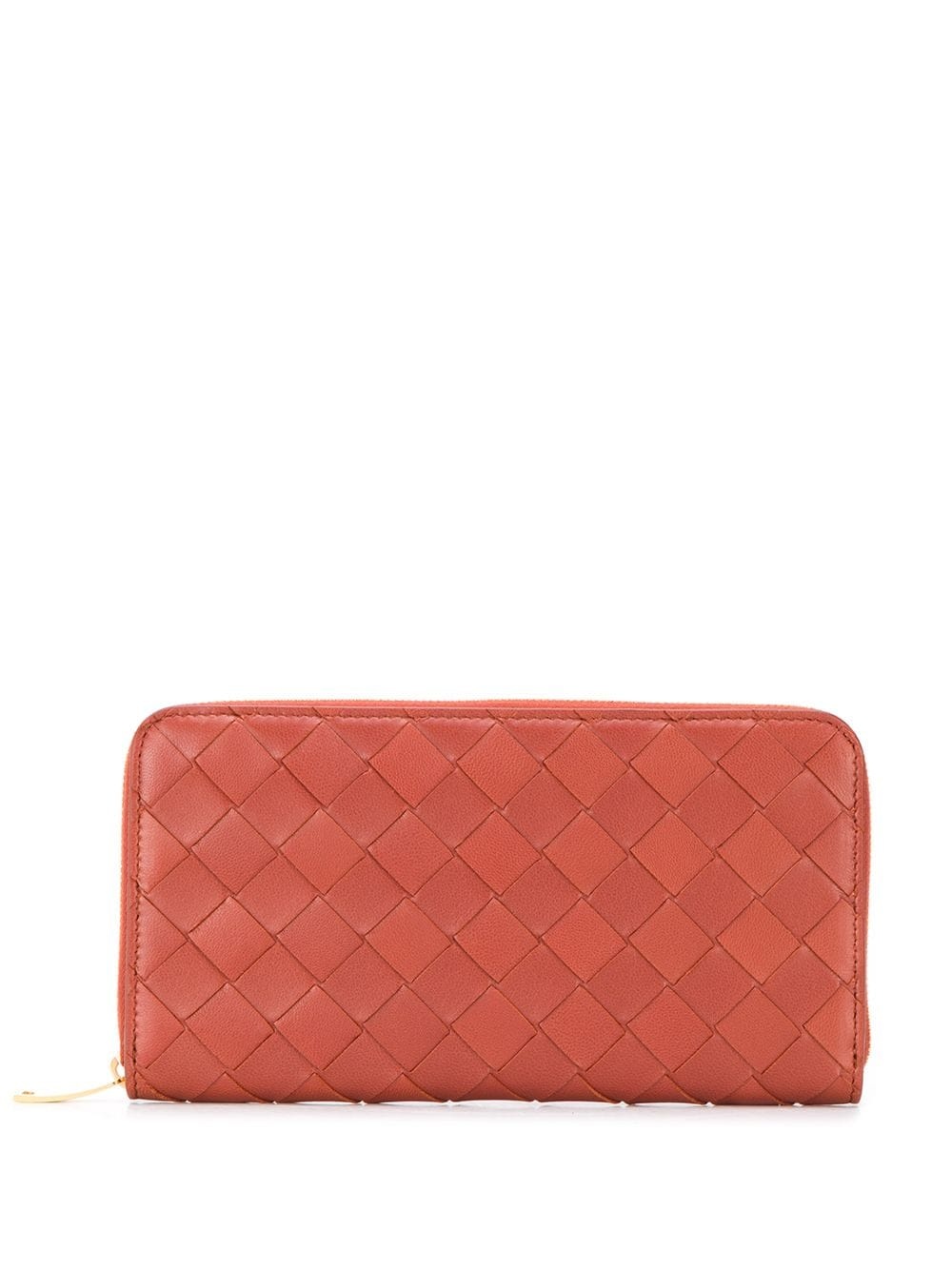 intrecciato weave continental wallet - 1