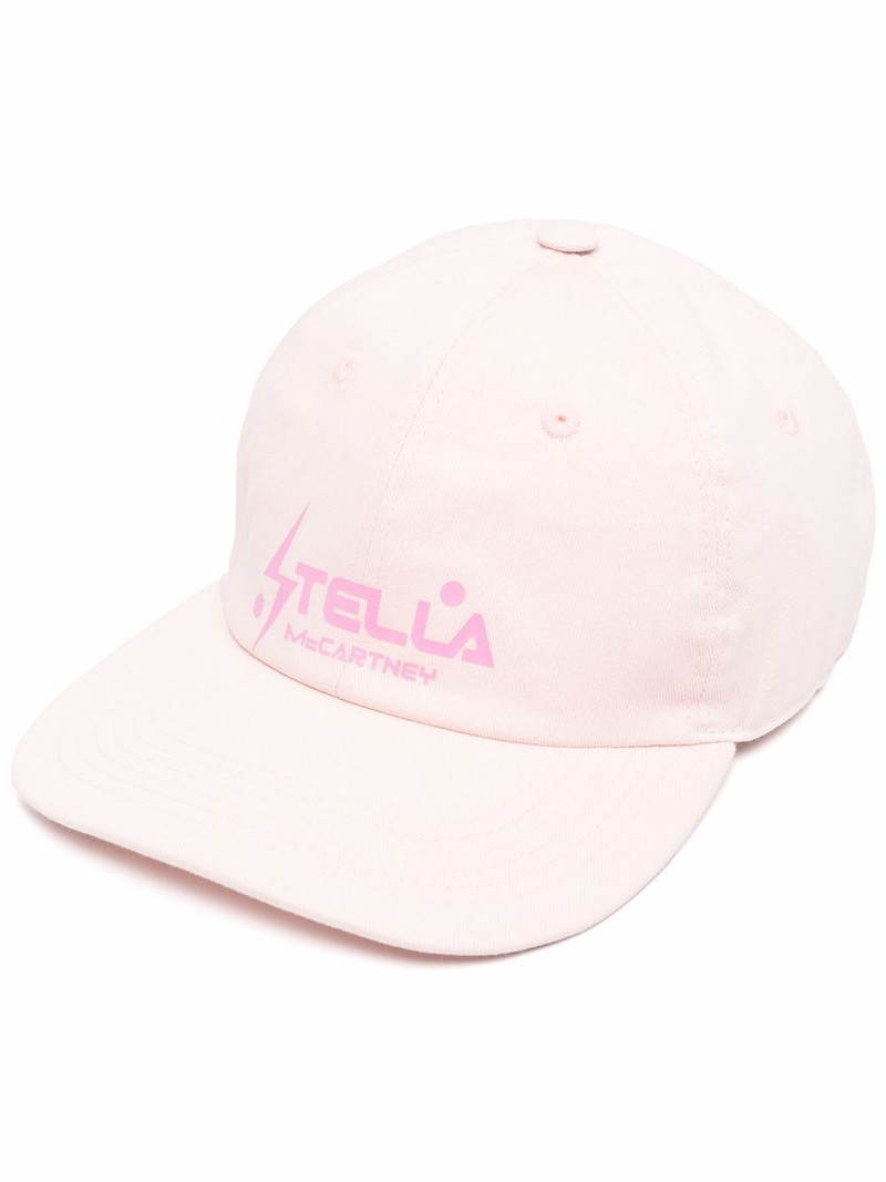 logo-print flat-peak cap 1