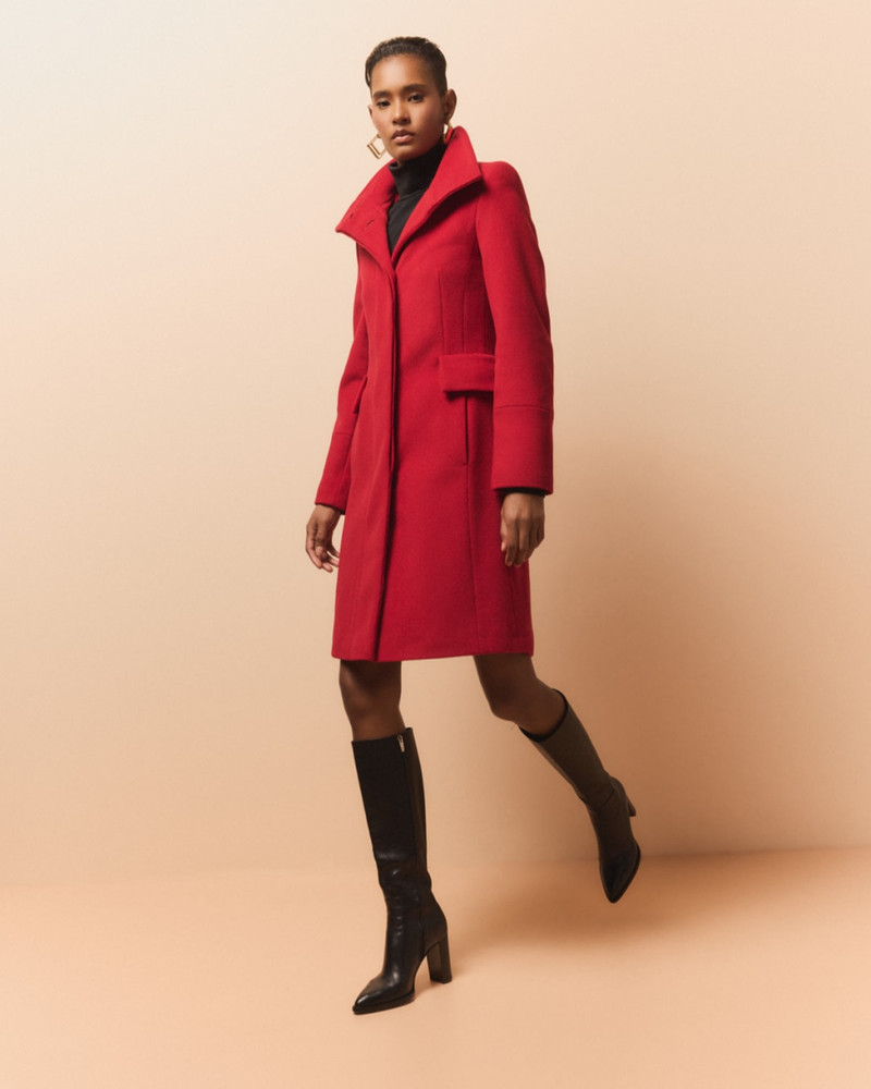 AKRIS Duffle Knee-Length Wool Coat outlook