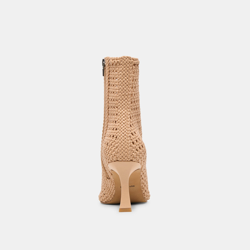 EMBRY BOOTIES LT TAN WOVEN STELLA 7