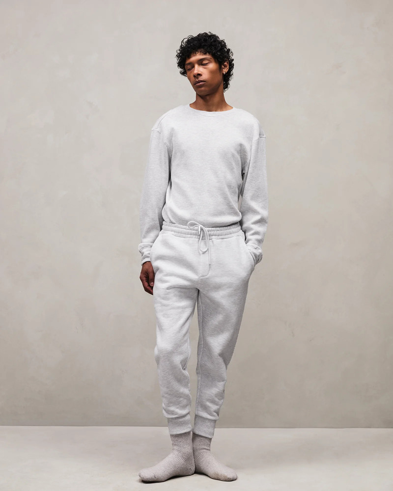 entire studios SLIM SWEATPANT HEATHER GREY outlook