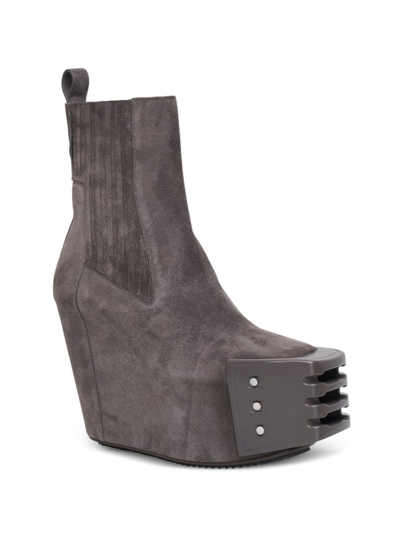 Rick Owens Beatle Grilled wedged boots outlook