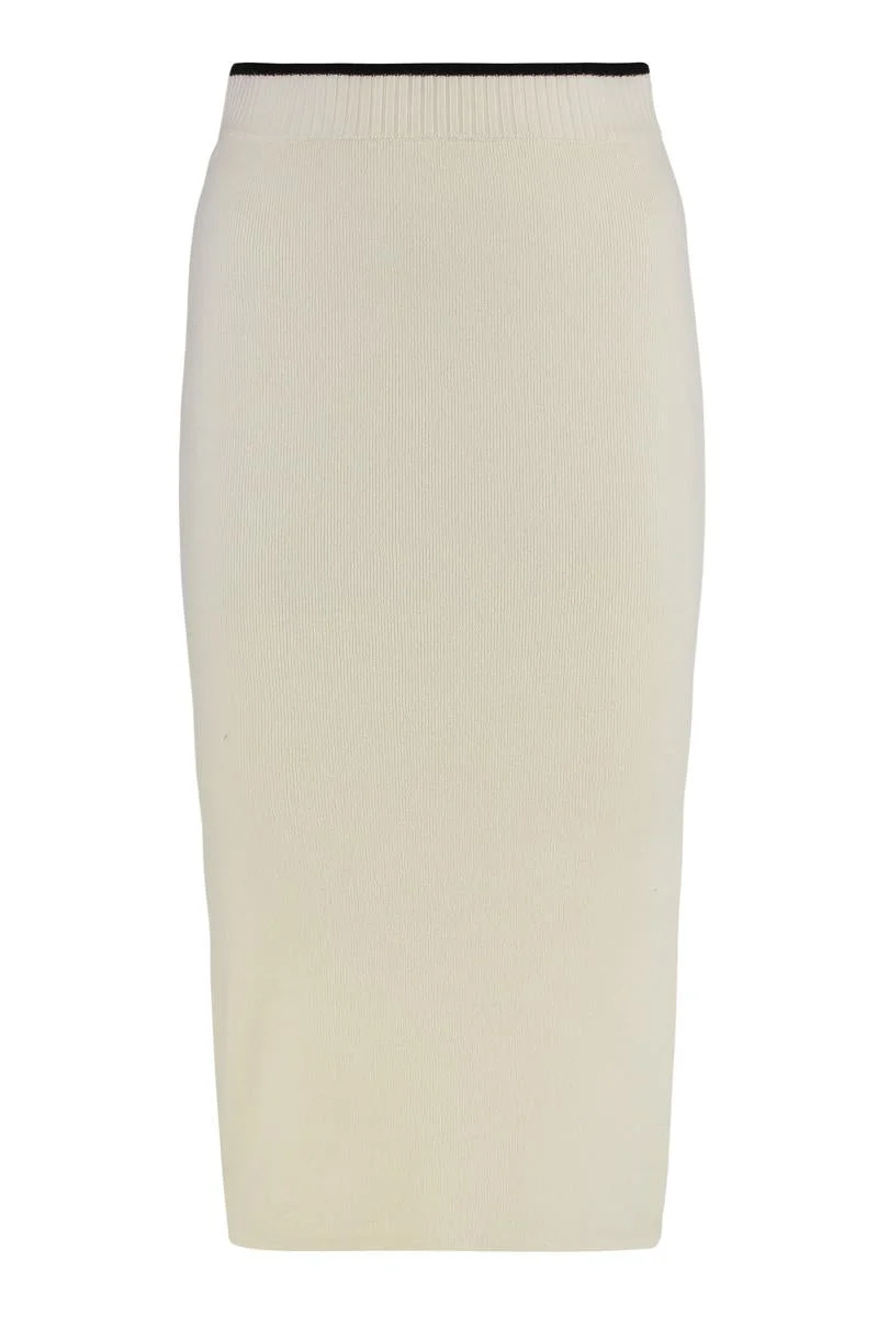 Pinko Nuova Guinea Ribbed Knit Skirt - 1