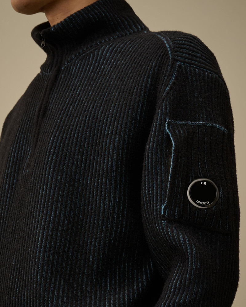 Fleece Knit Half Zip Sweater 5