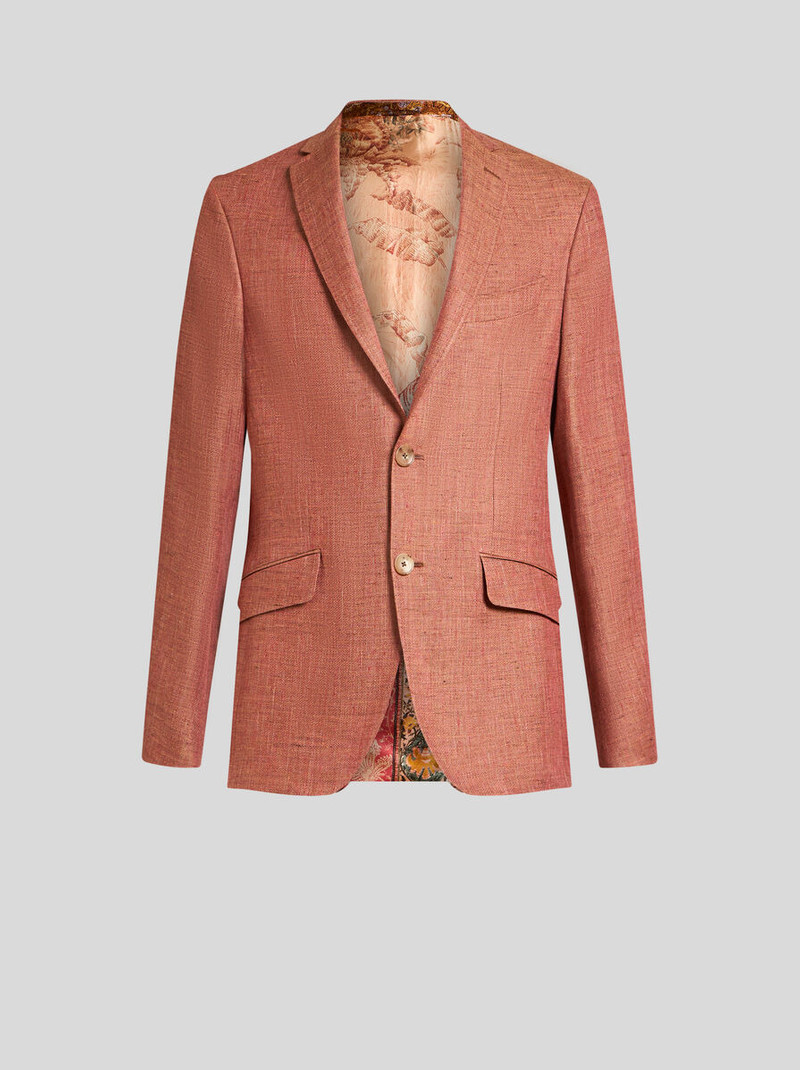 SLUB LINEN-BLEND BLAZER - 1