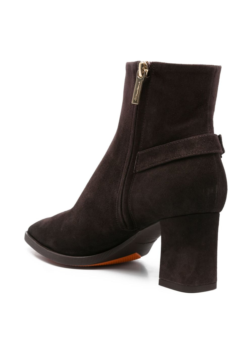 60mm pointed-toe buckle-detail ankle boots - 3