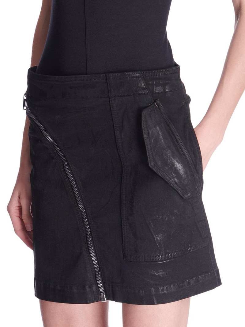 zip-detail mini skirt 5