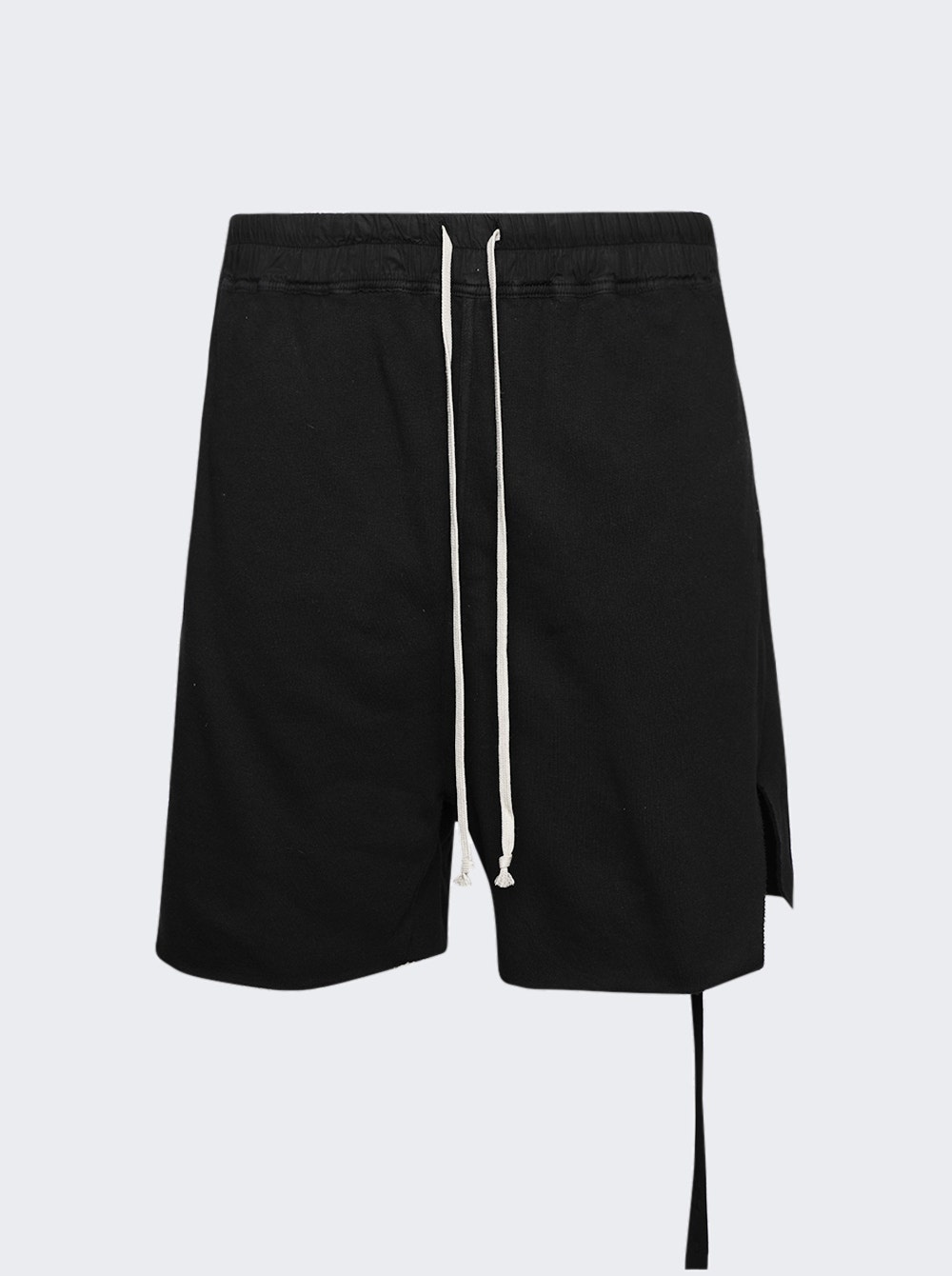 Drawstring Cotton Shorts Black - 1