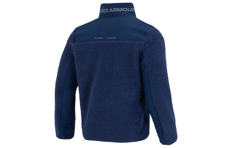 Under Armour UA Legacy Sherpa Full-Zip Soft Jacket 'Blue' 1357474-409 - 2