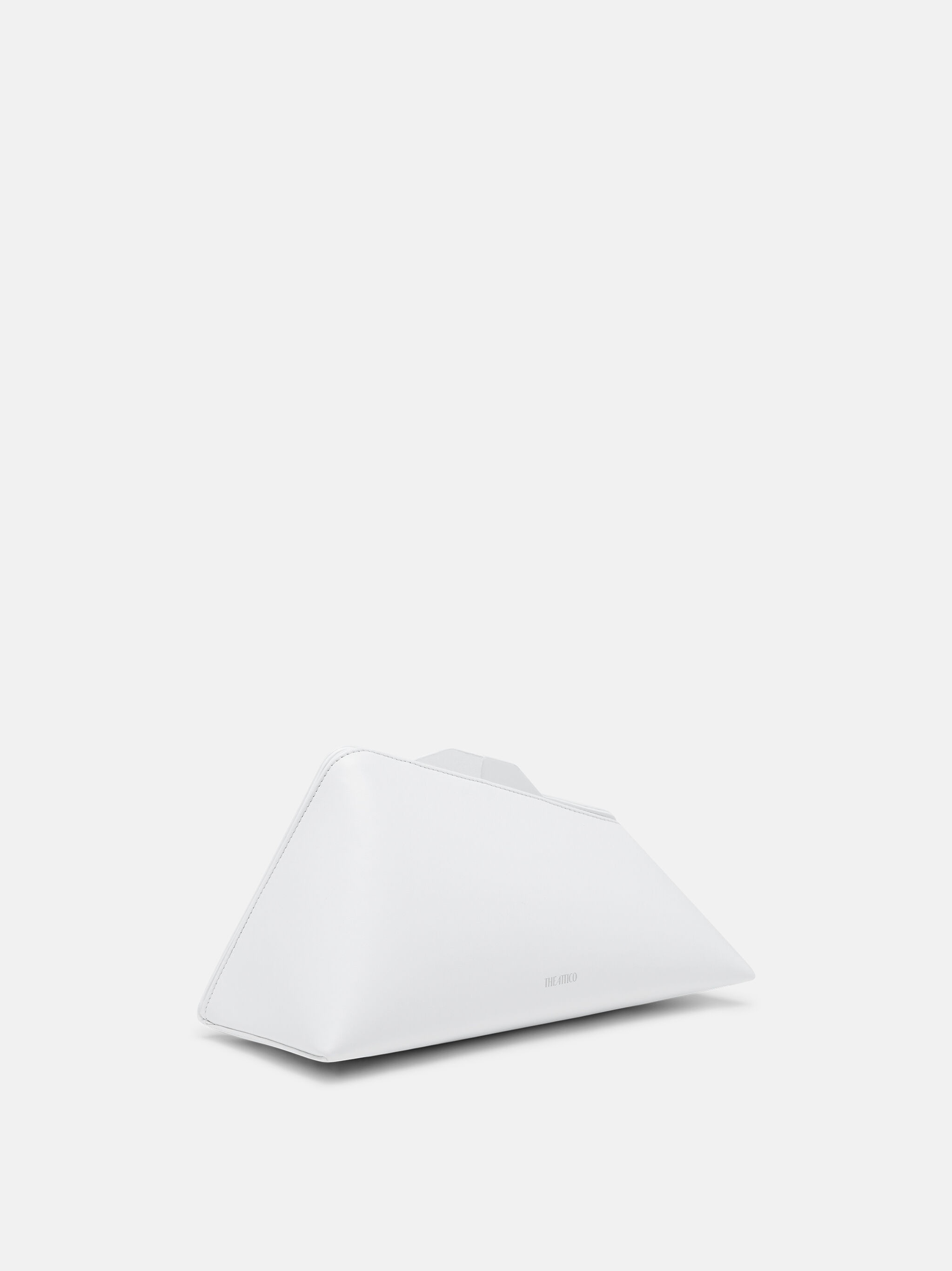 ''8.30PM'' OPTICAL WHITE OVERSIZED CLUTCH - 3