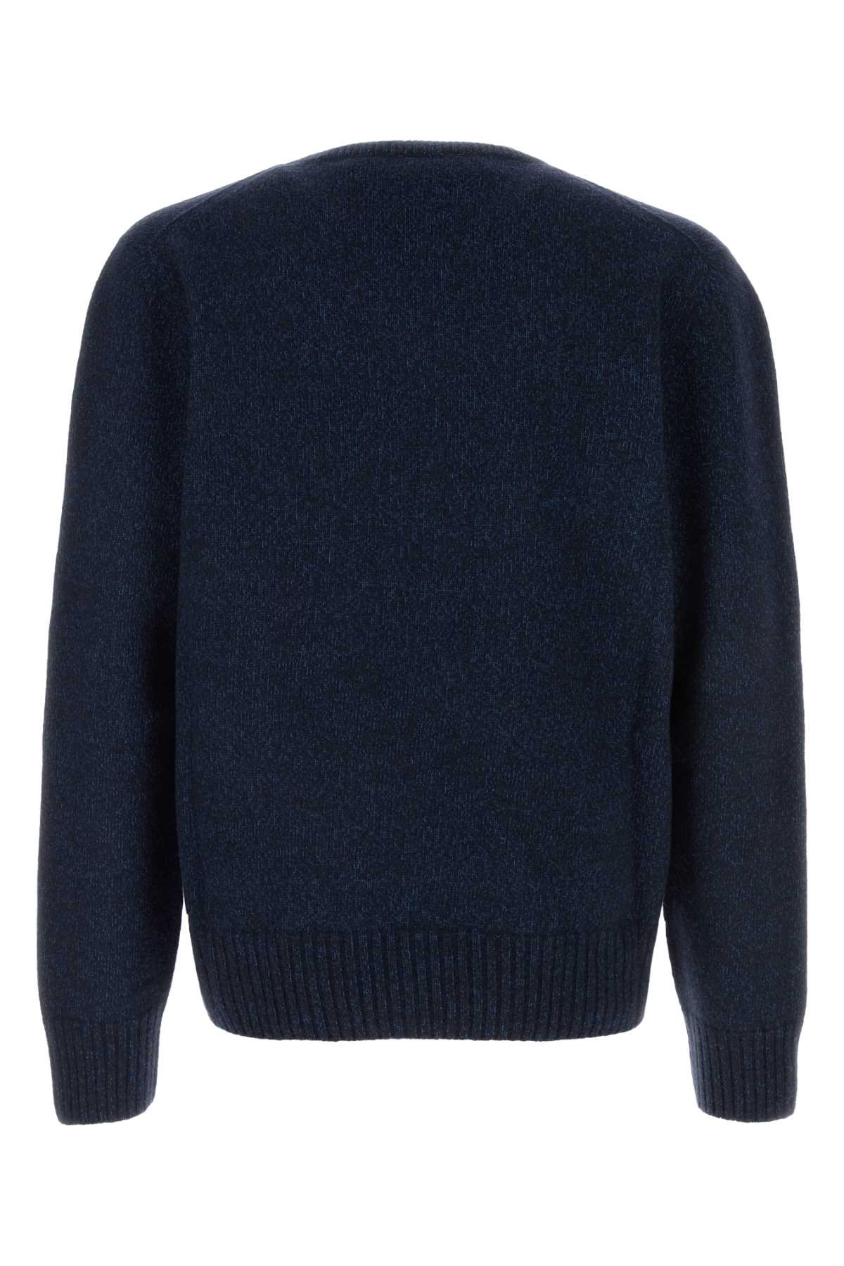 Alexander Mcqueen Men Melange Wool Blend Sweater - 2