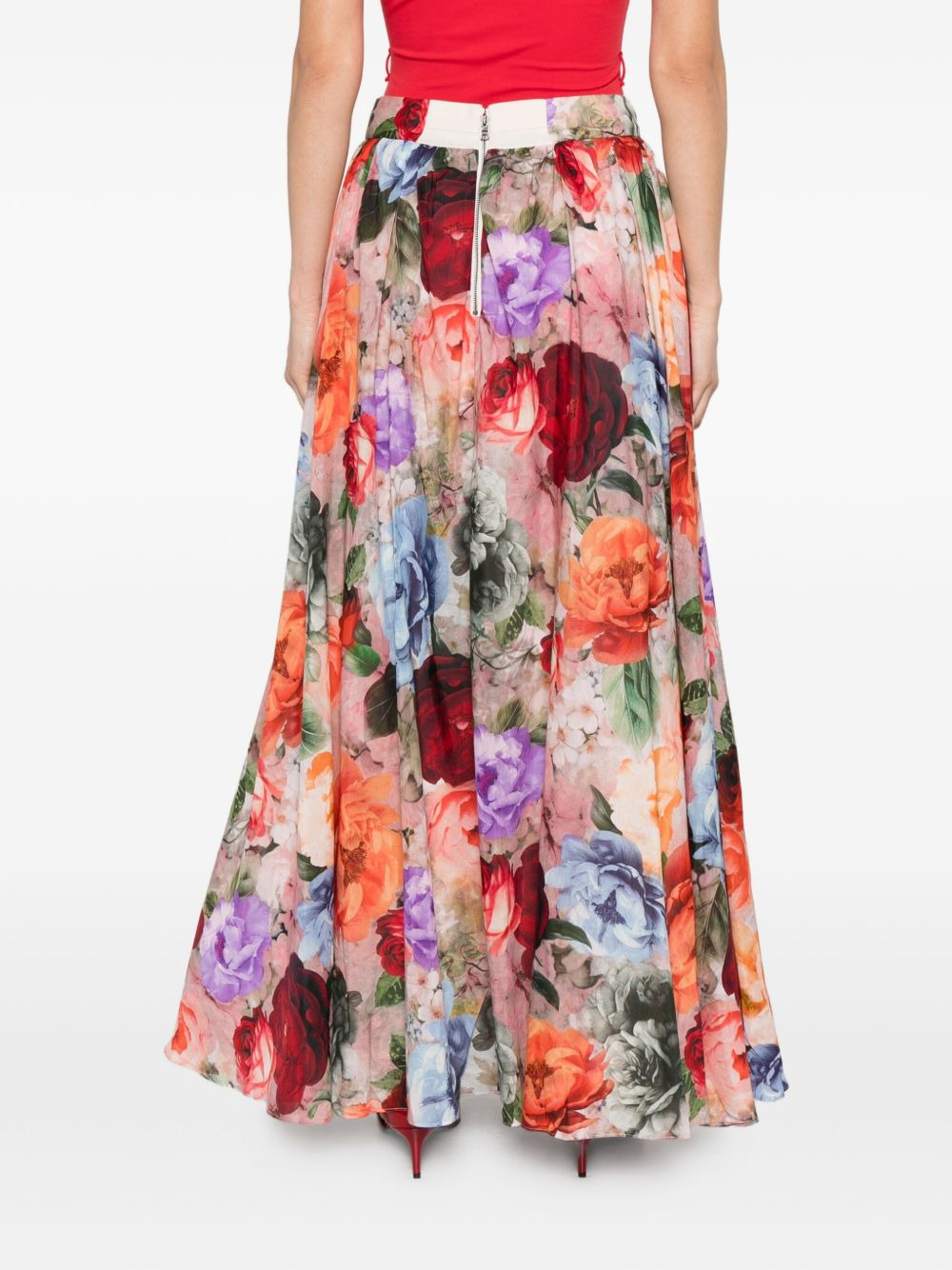 Nilda floral maxi skirt - 4