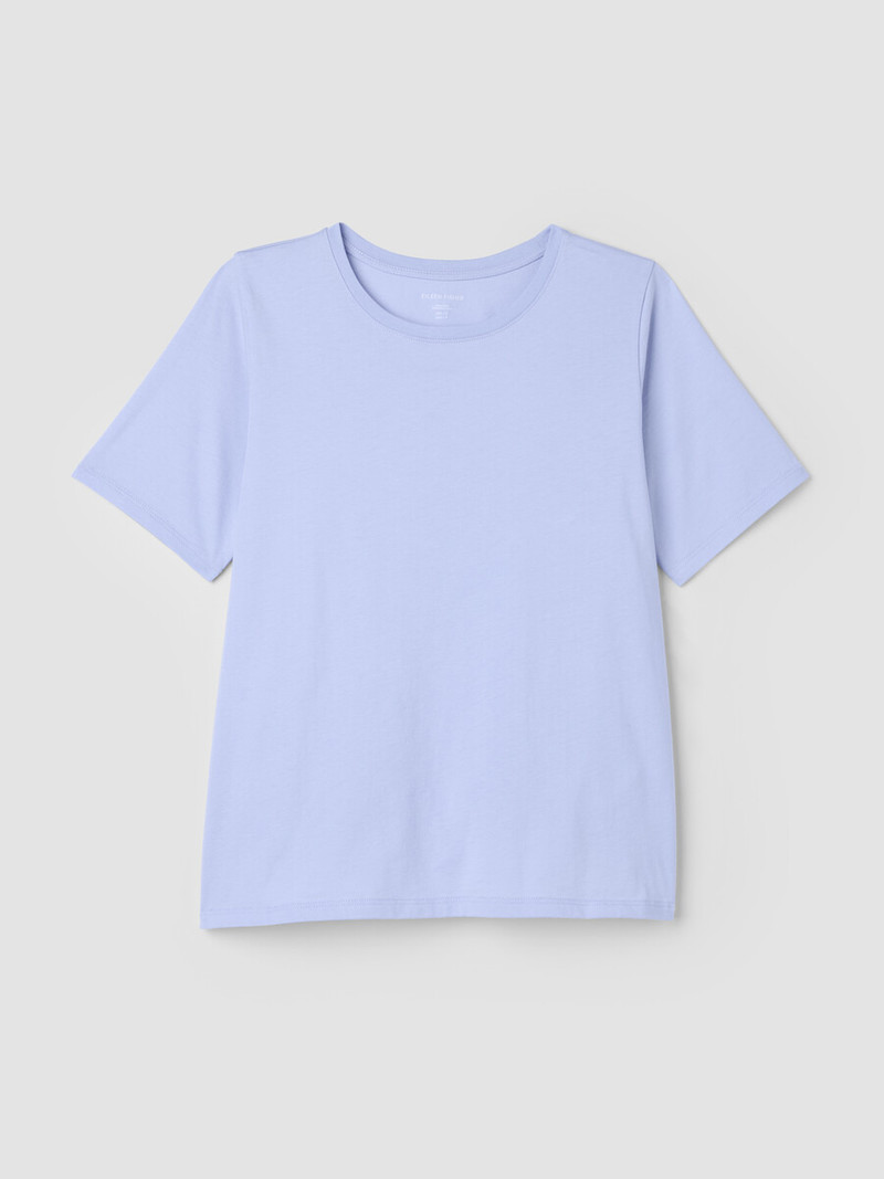 Organic Pima Cotton Jersey Round Neck Tee 1