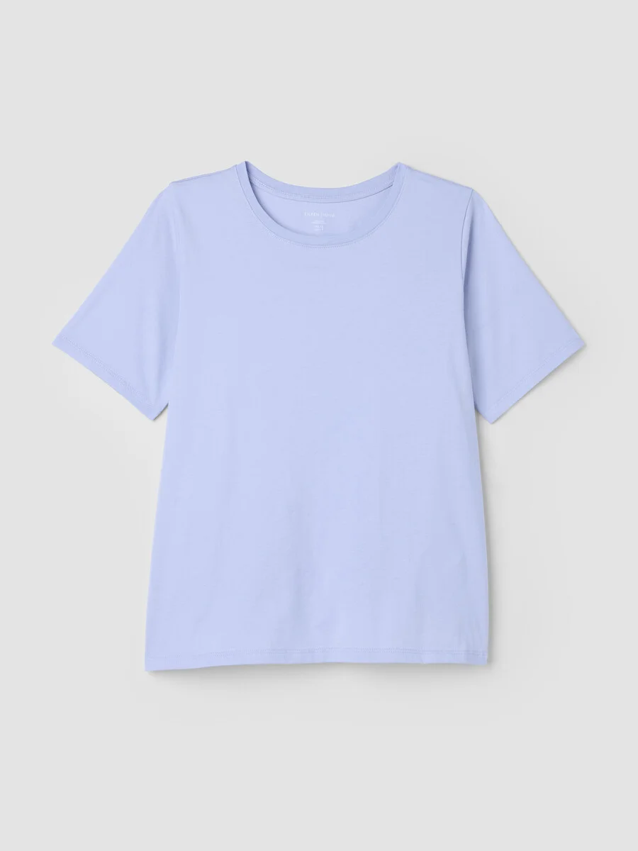 Organic Pima Cotton Jersey Round Neck Tee - 1