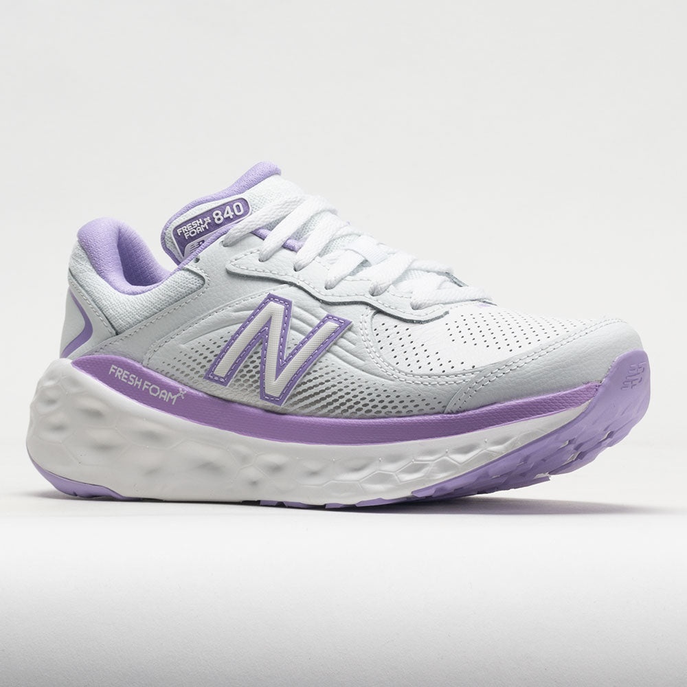New Balance Fresh Foam X 840v1 Leather Women's White/Lilac Glo - 5