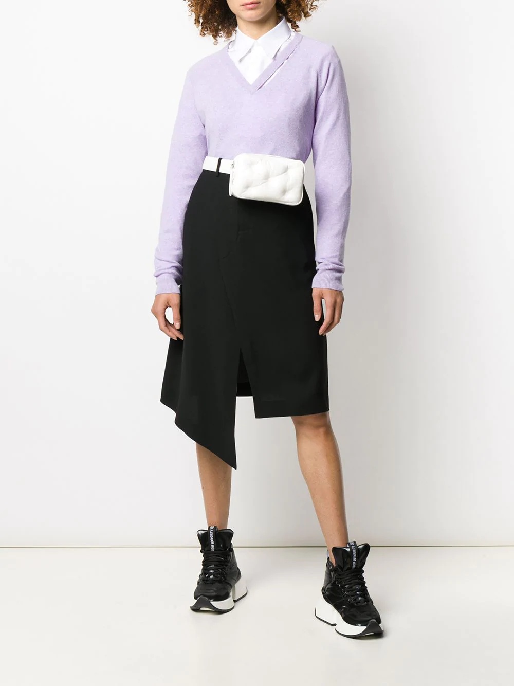 asymmetric hemline skirt - 2