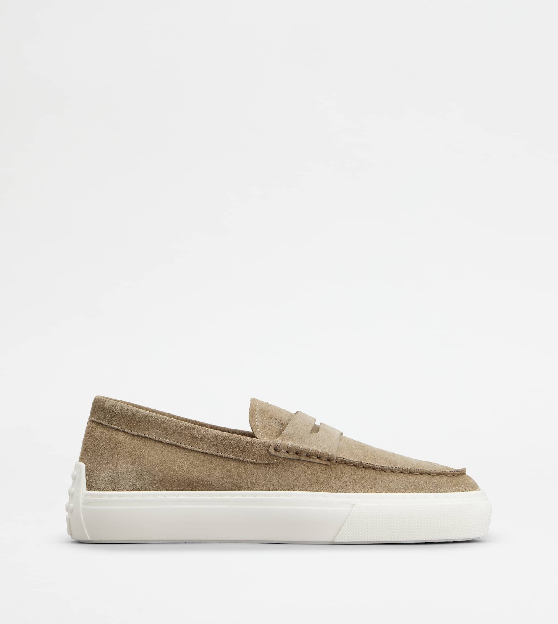 LOAFERS IN SUEDE - BEIGE - 1