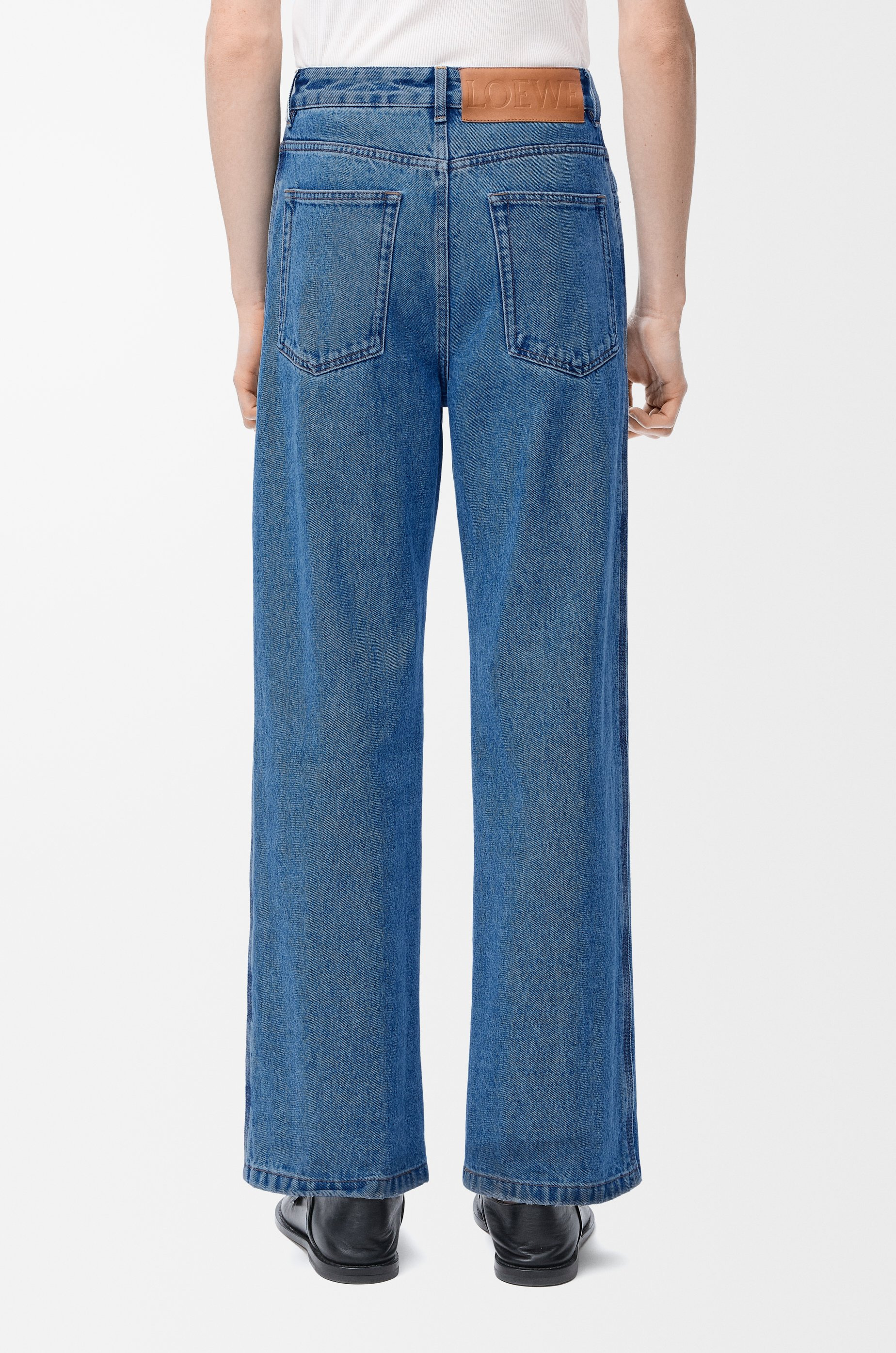 Anagram baggy jeans in denim - 4