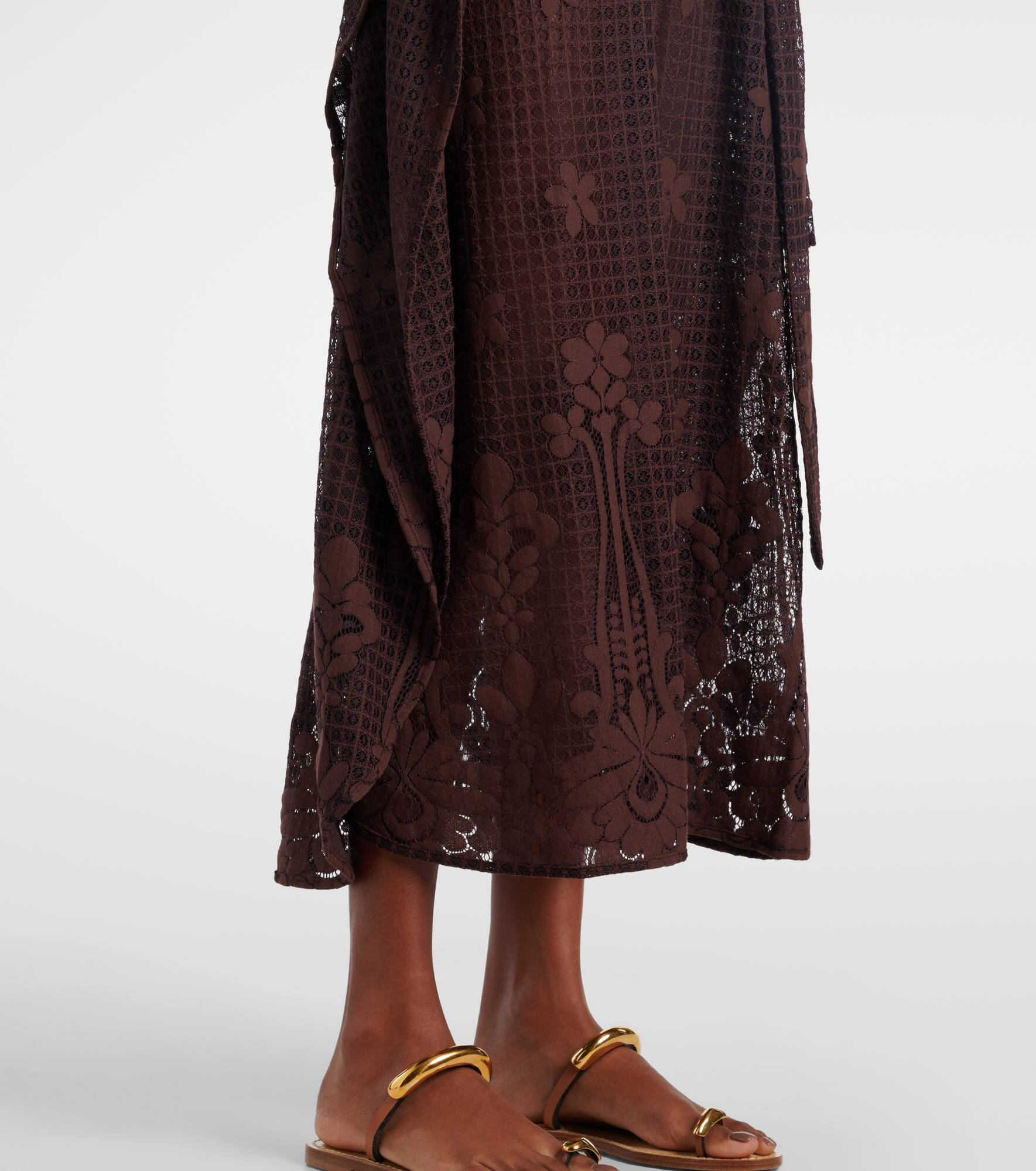 June cotton-blend kaftan - 6