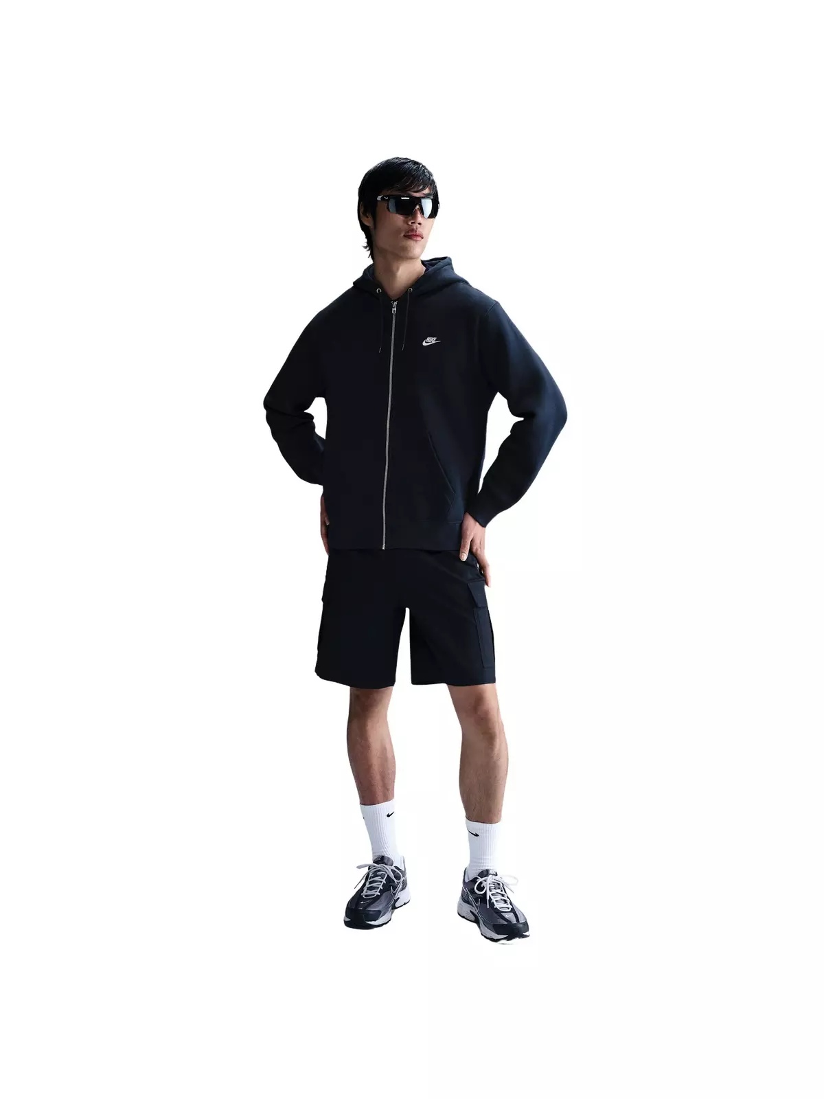 Men's Club Full-Zip Fleece Jacket -Navy - 4