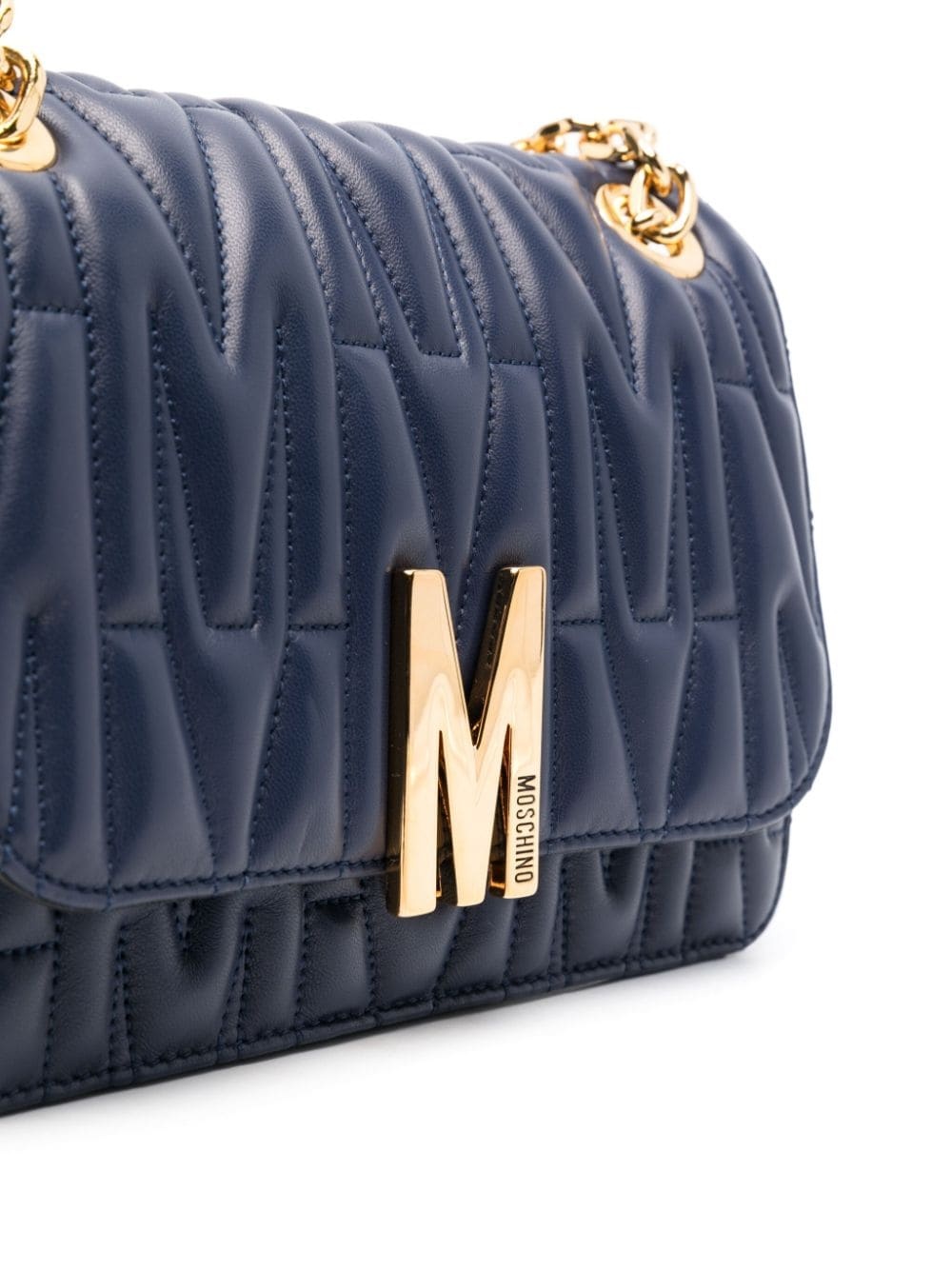 monogram-embossed shoulder bag - 4