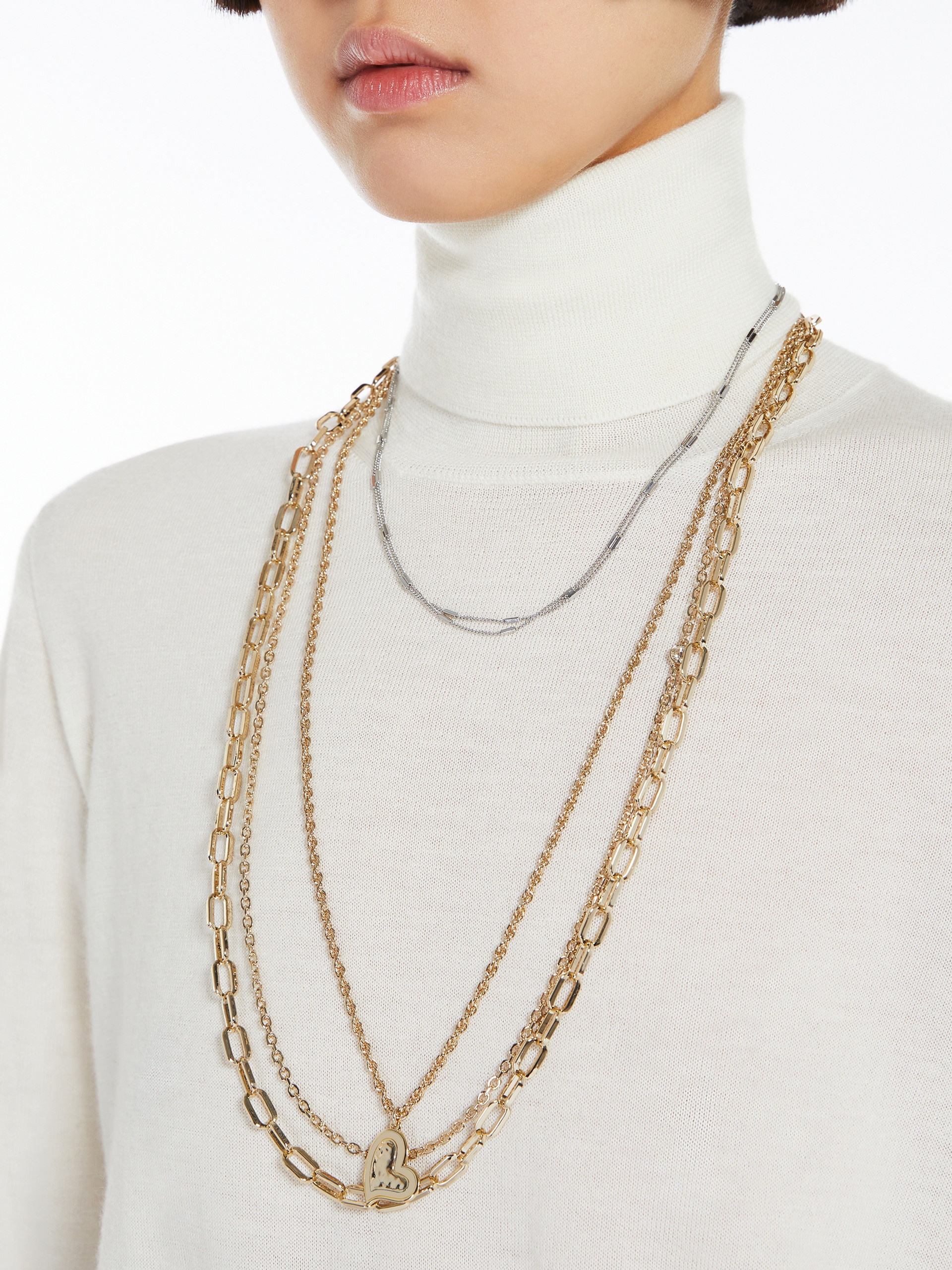 QUENTY Set of 4 metal necklaces - 3