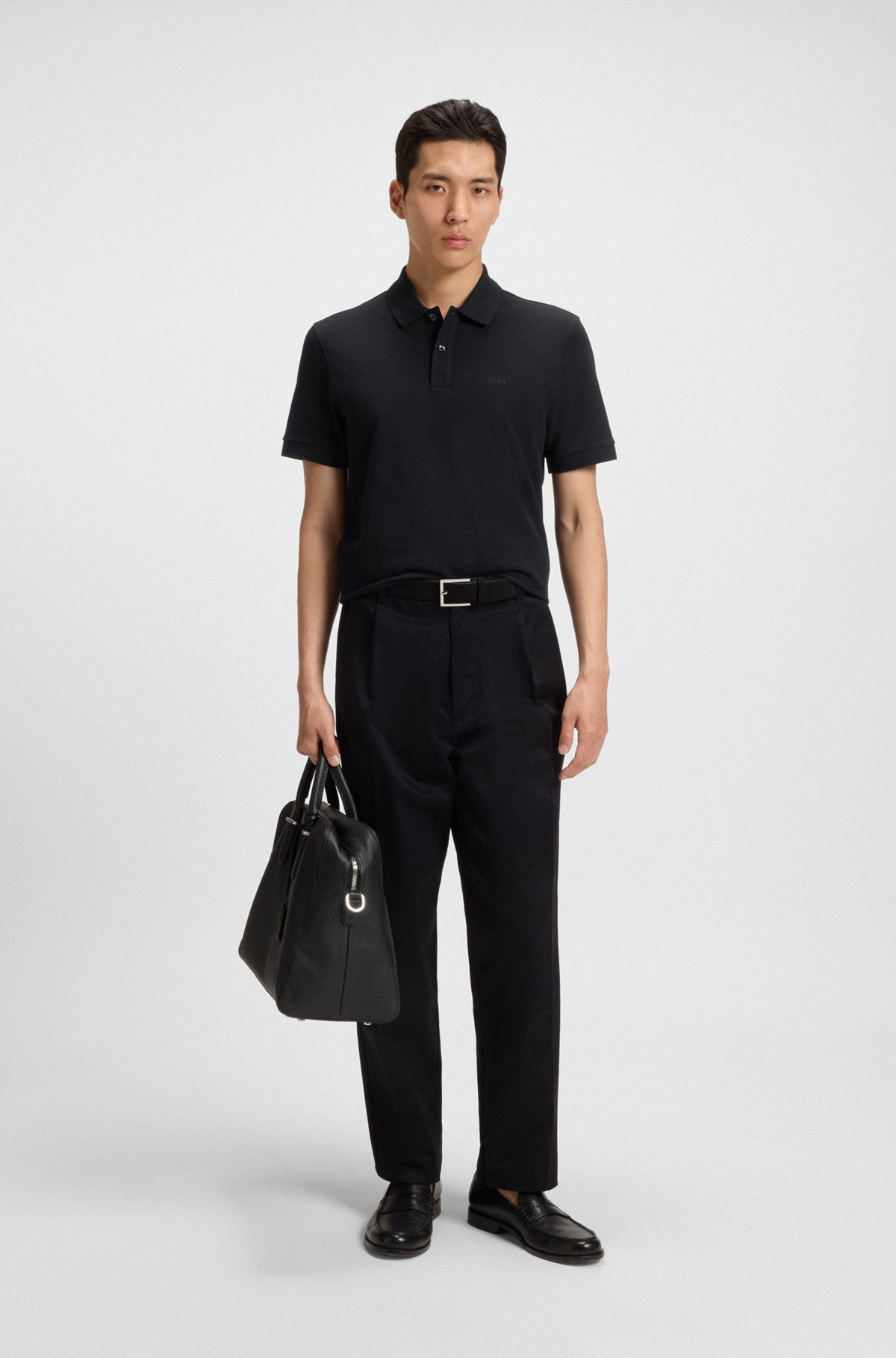 PALLAS REGULAR-FIT POLO SHIRT IN COTTON WITH EMBROIDERED LOGO - 4