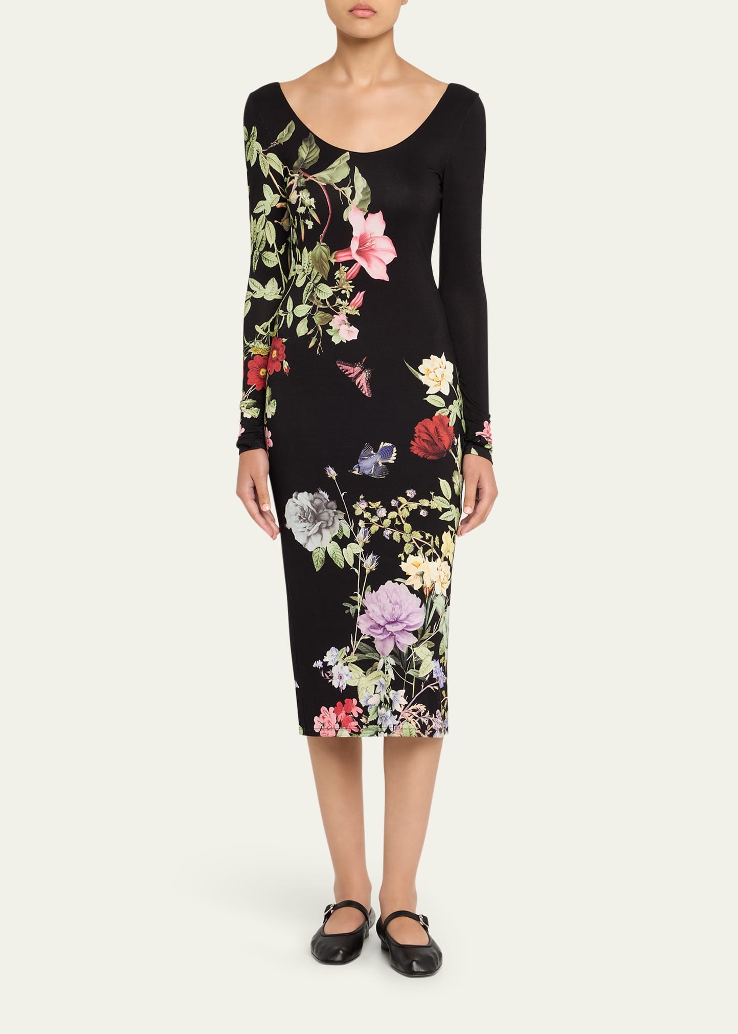 Delora Scoop-Neck Ankle Dress - 2