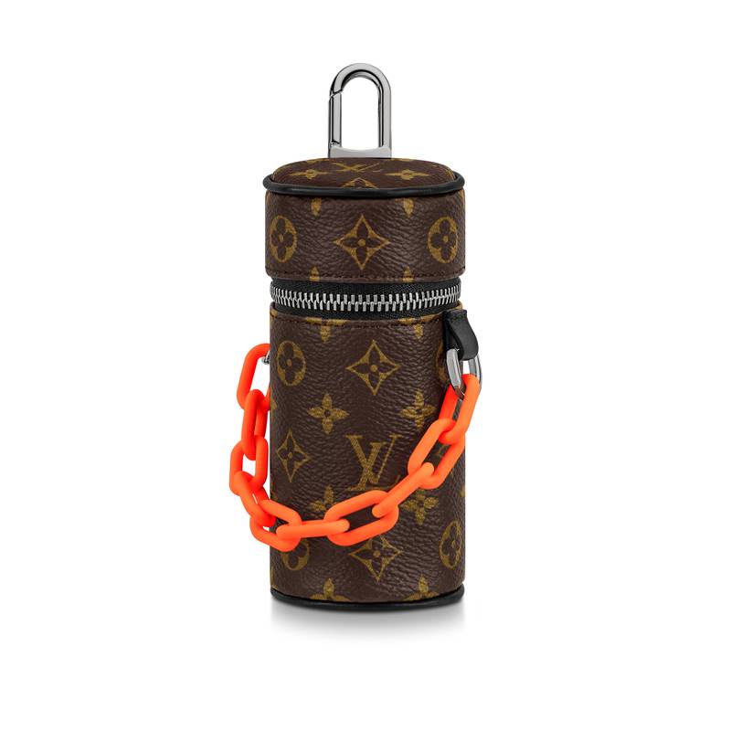 Monogram Barrel Pouch Bag Charm 1