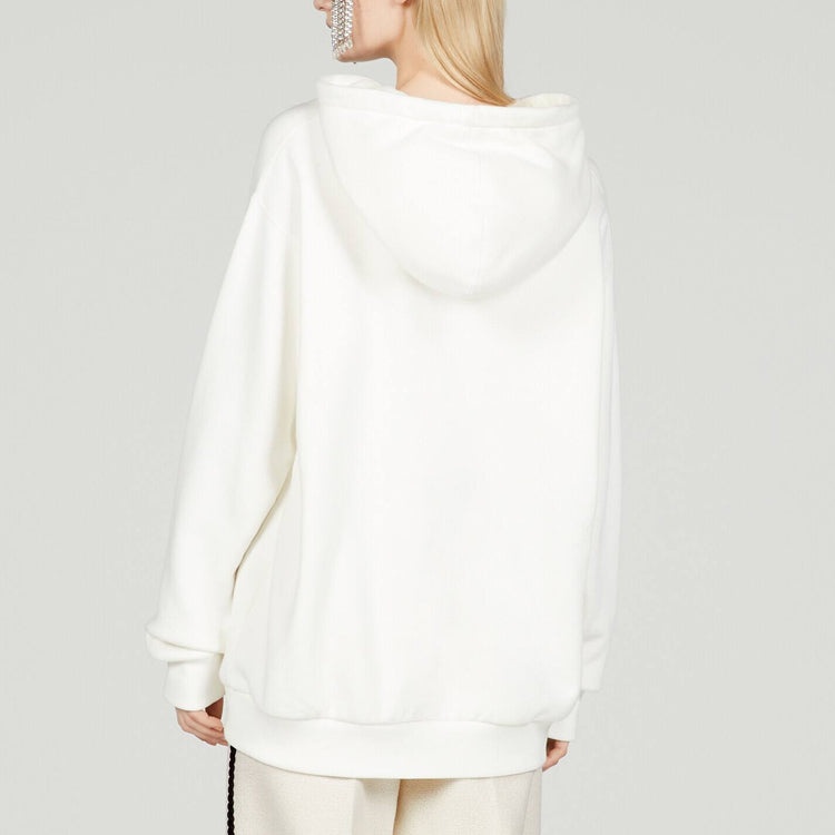 (WMNS) Gucci Interlocking G 1921 Print Sweatshirt 'White' 717427-XJFNI-9095 - 3