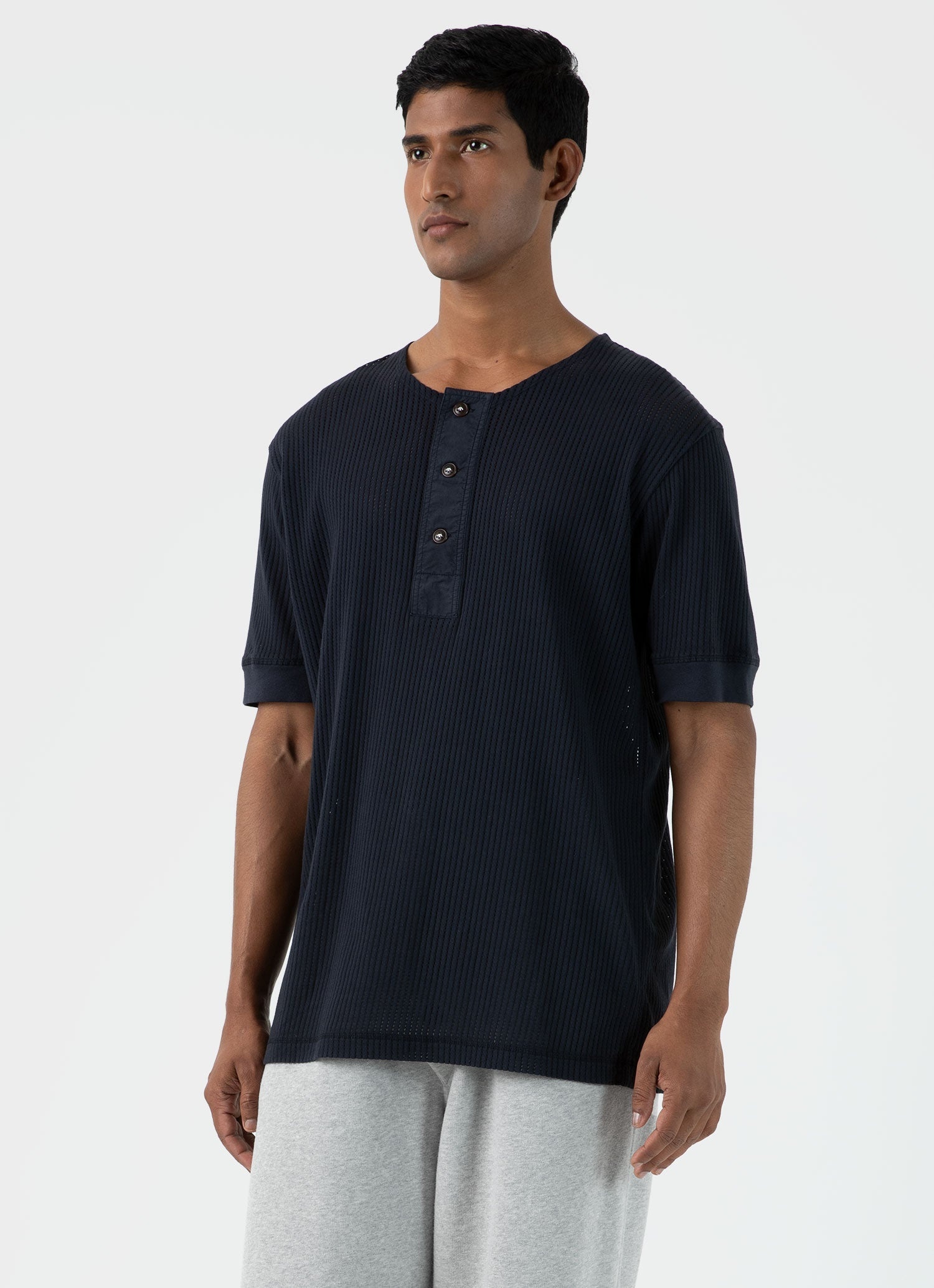 Sunspel x Nigel Cabourn Mesh Henley - 2