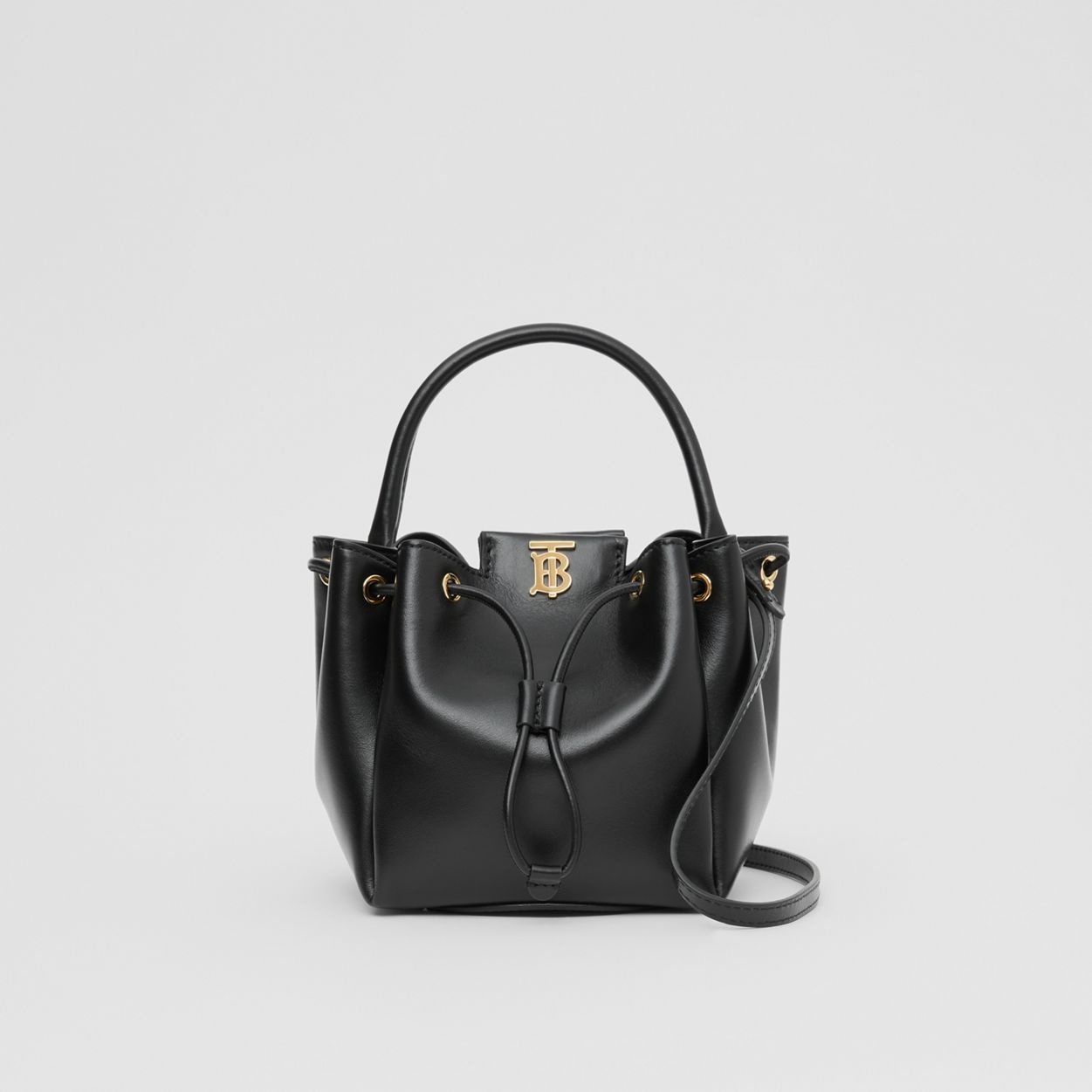 Monogram Motif Leather Bucket Bag 1