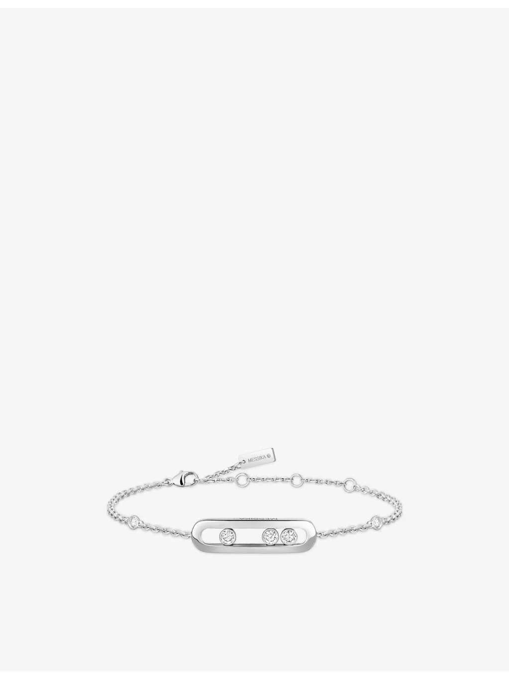 Baby Move 18ct white-gold and diamond bracelet - 1