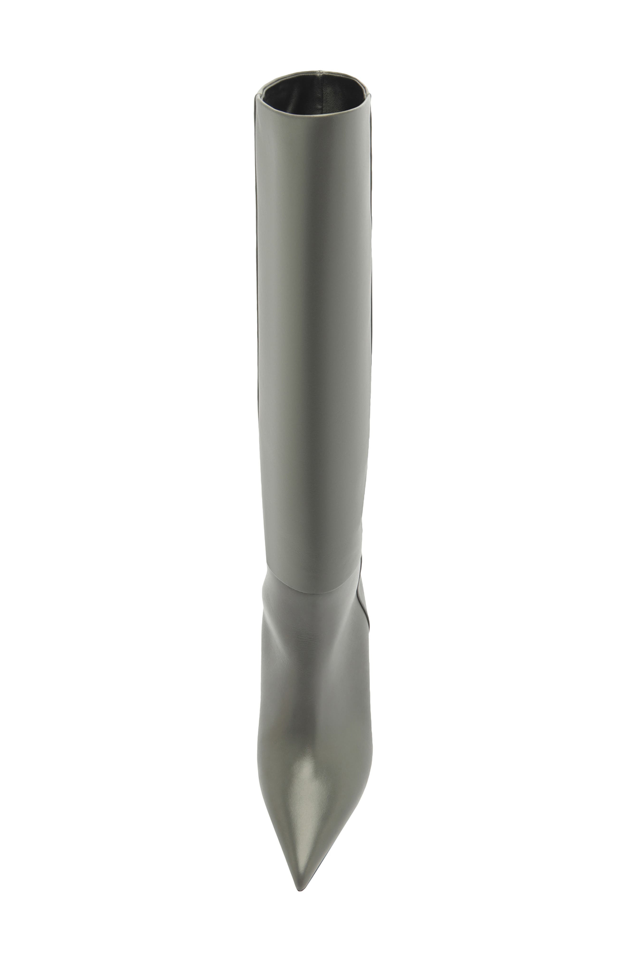 Alexandre Birman Brena Pointed Toe Knee High Boot in Cement at Nordstrom - 5