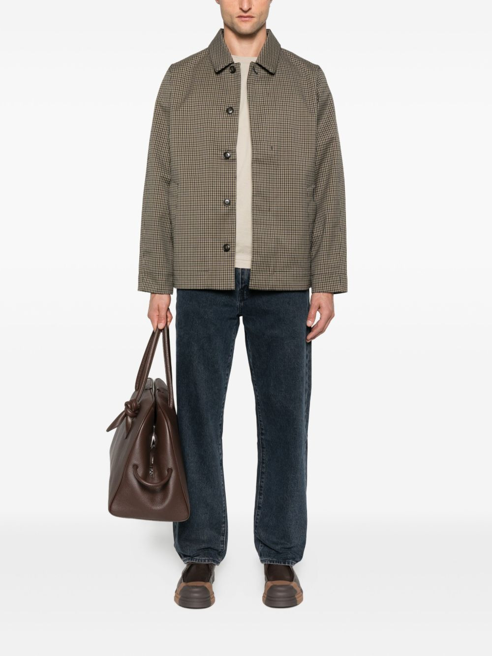 checked shirt jacket - 2
