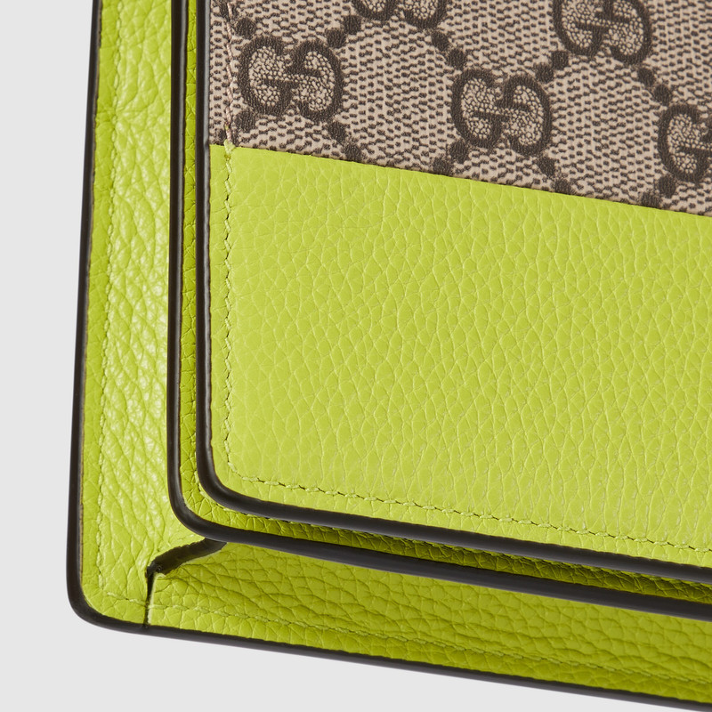 GG Marmont bi-color wallet on chain 8