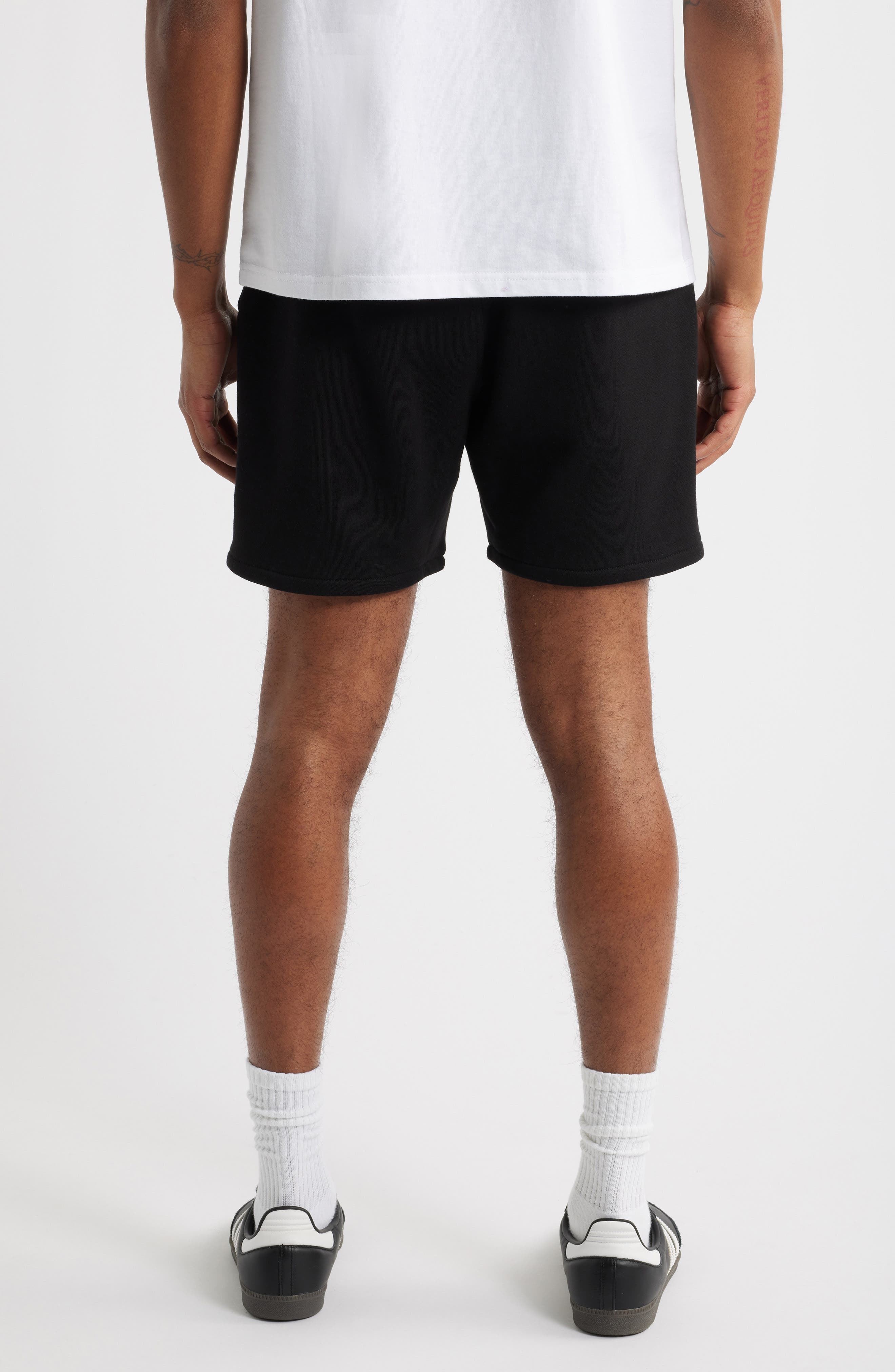ICECREAM Shot Cotton French Terry Sweat Shorts in Black at Nordstrom - 2