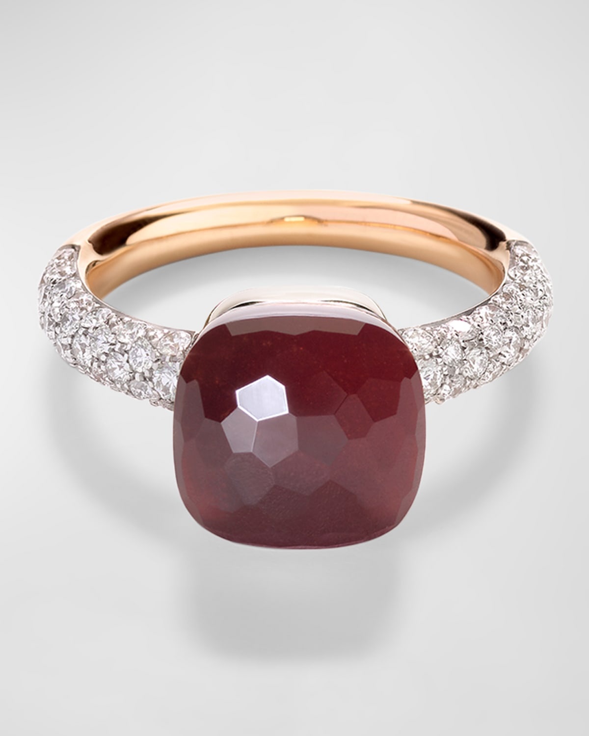 Nudo 18K Rose Gold Gemstone and Diamond Ring - 2