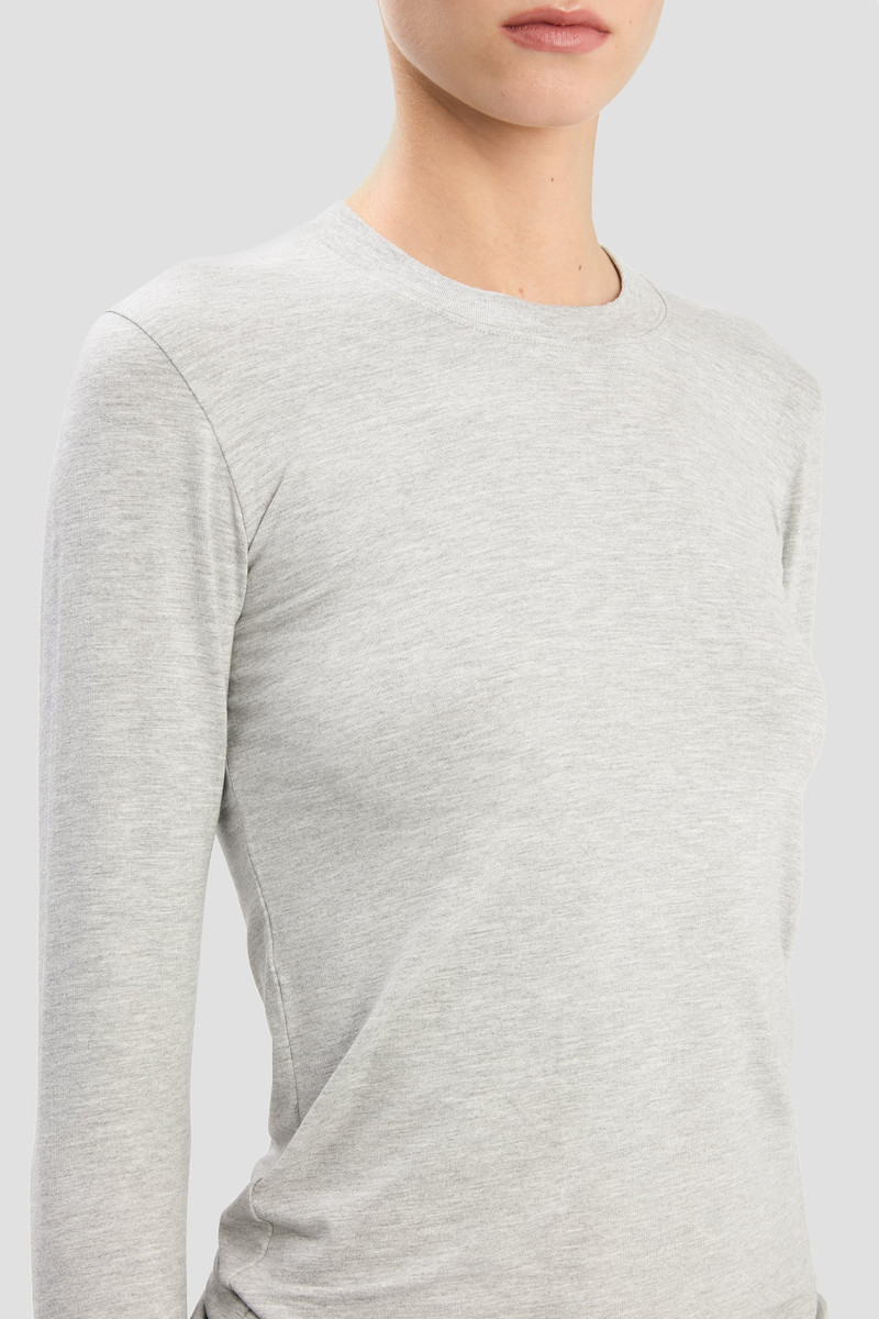 Long Sleeve T-Shirt In Grey Marl 4