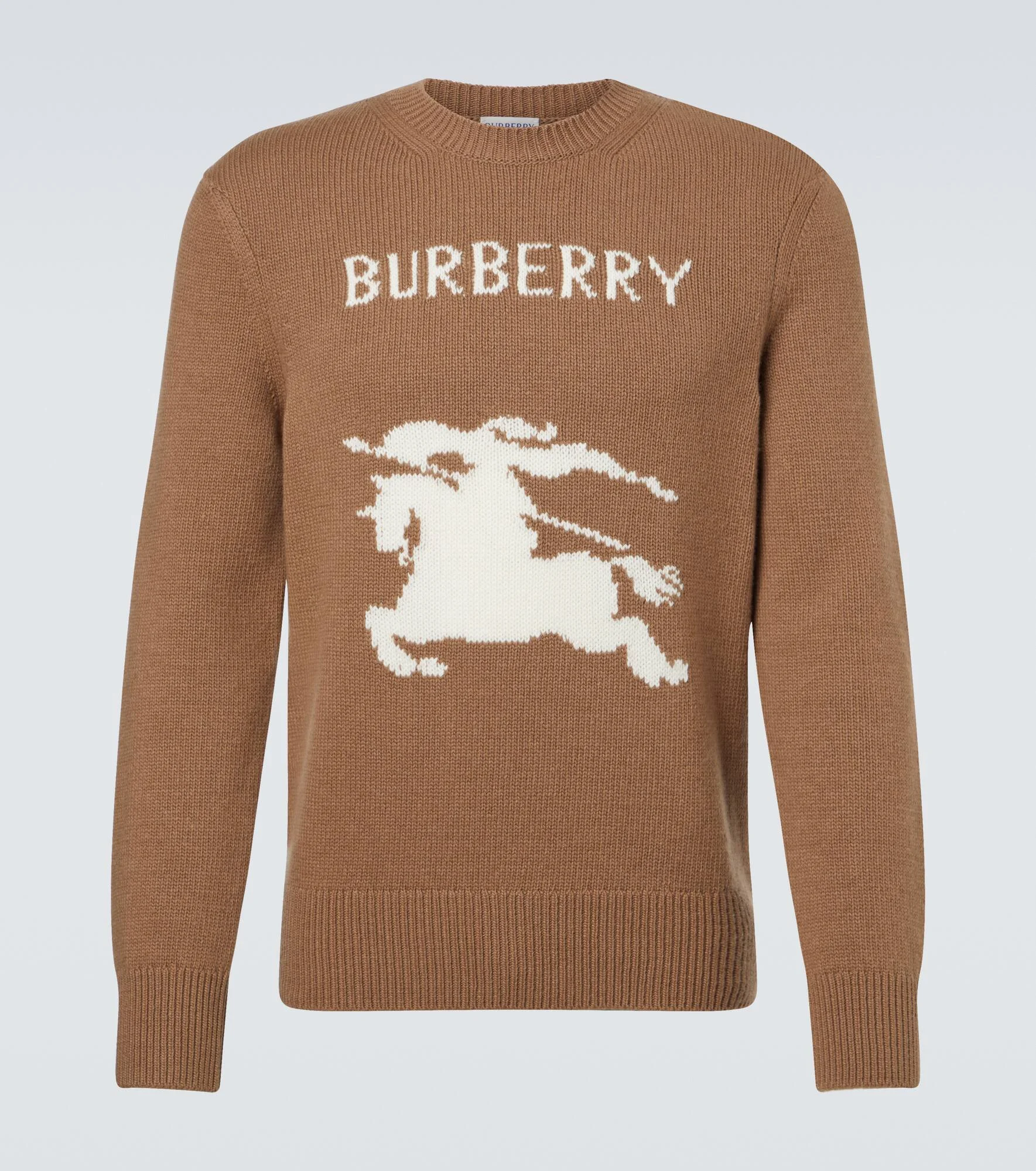 Logo wool and cashmere sweater - 1