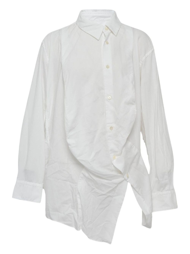 asymmetrical-hem shirt 1