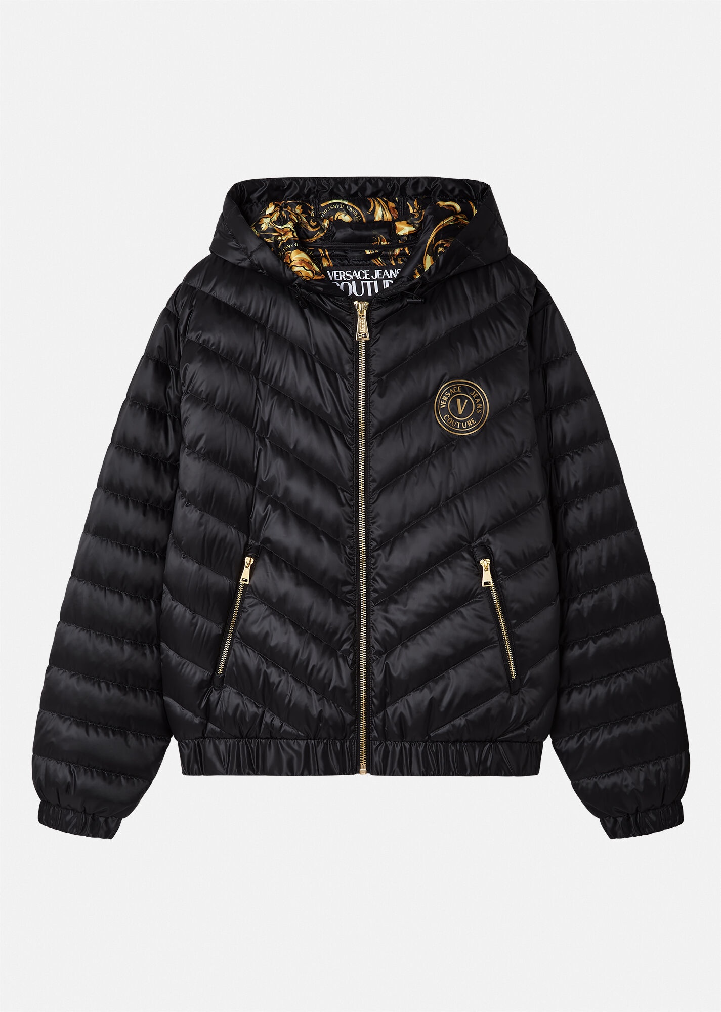 V-Emblem Puffer Jacket - 1